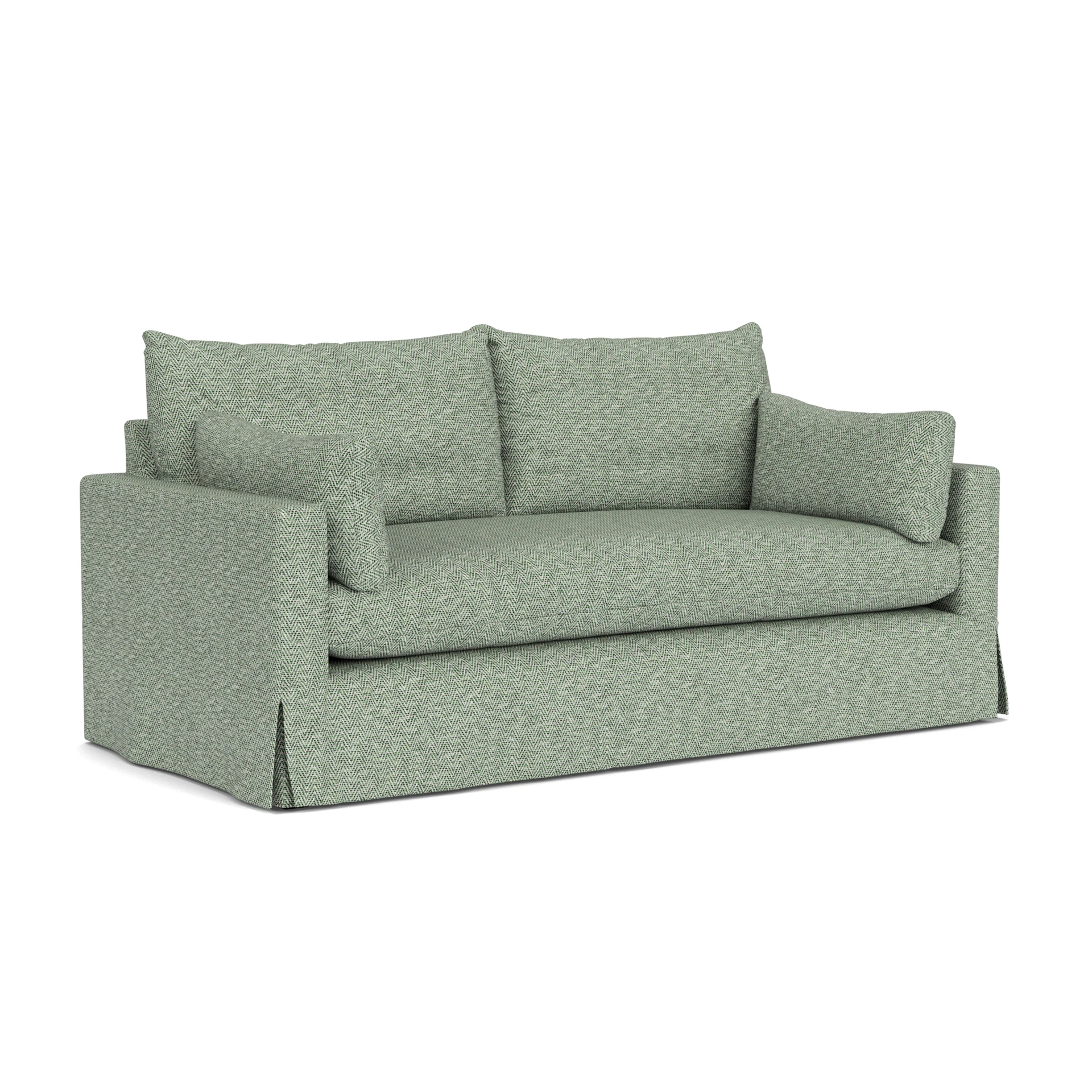 Ashton 3 Seater Sofa in Herringbone Weave - Lake