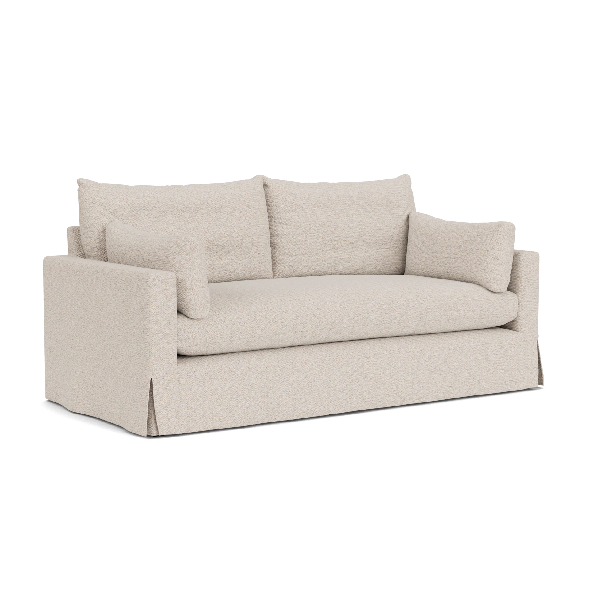Ashton 3 Seater Sofa in House Weave - Natural with undefined legs