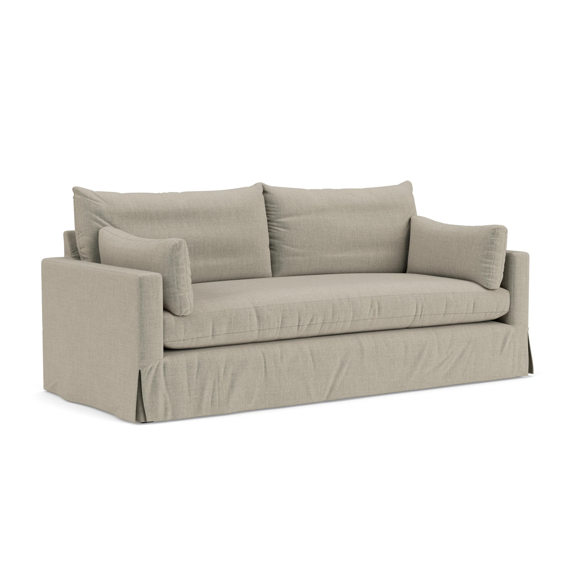 Ashton 4 Seater Sofa in Eco Chenille - Natural with undefined legs