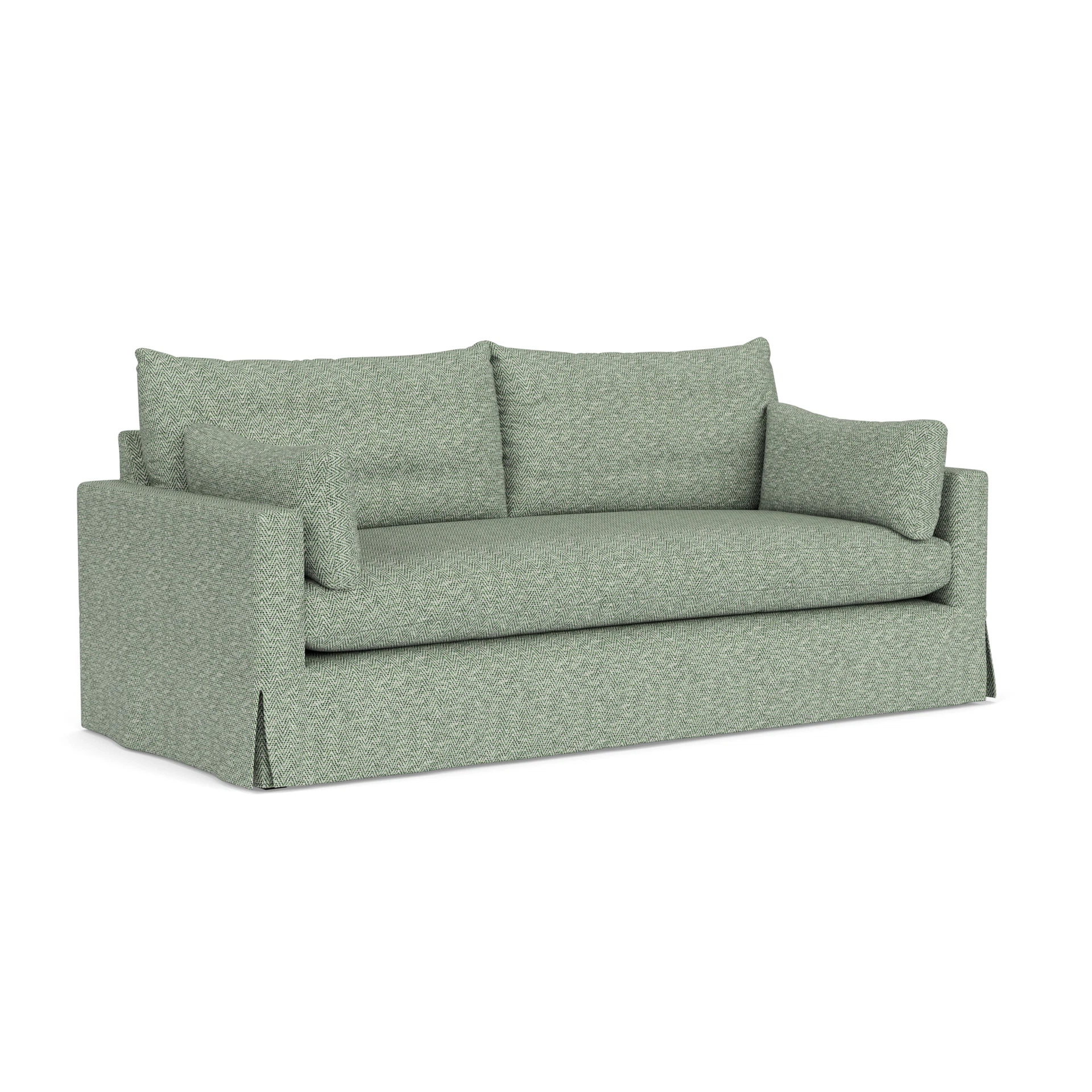 Ashton 4 Seater Sofa in Herringbone Weave - Lake