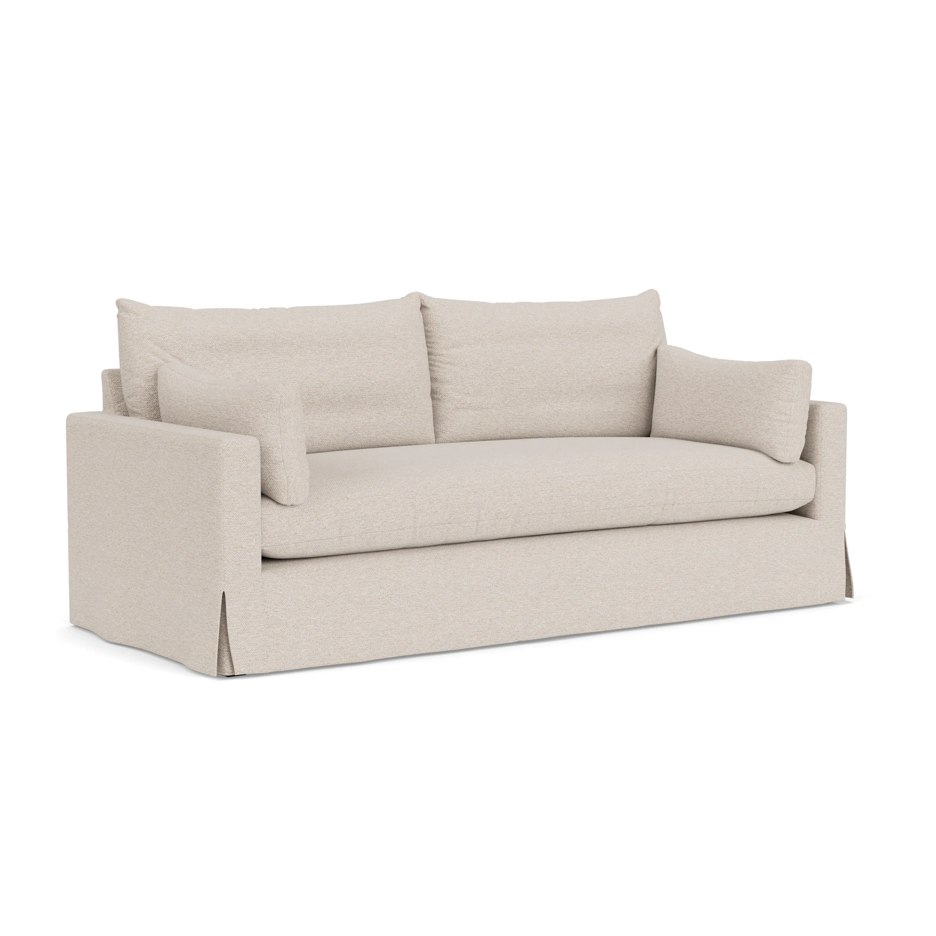 Ashton 4 Seater Sofa in House Weave - Natural with undefined legs
