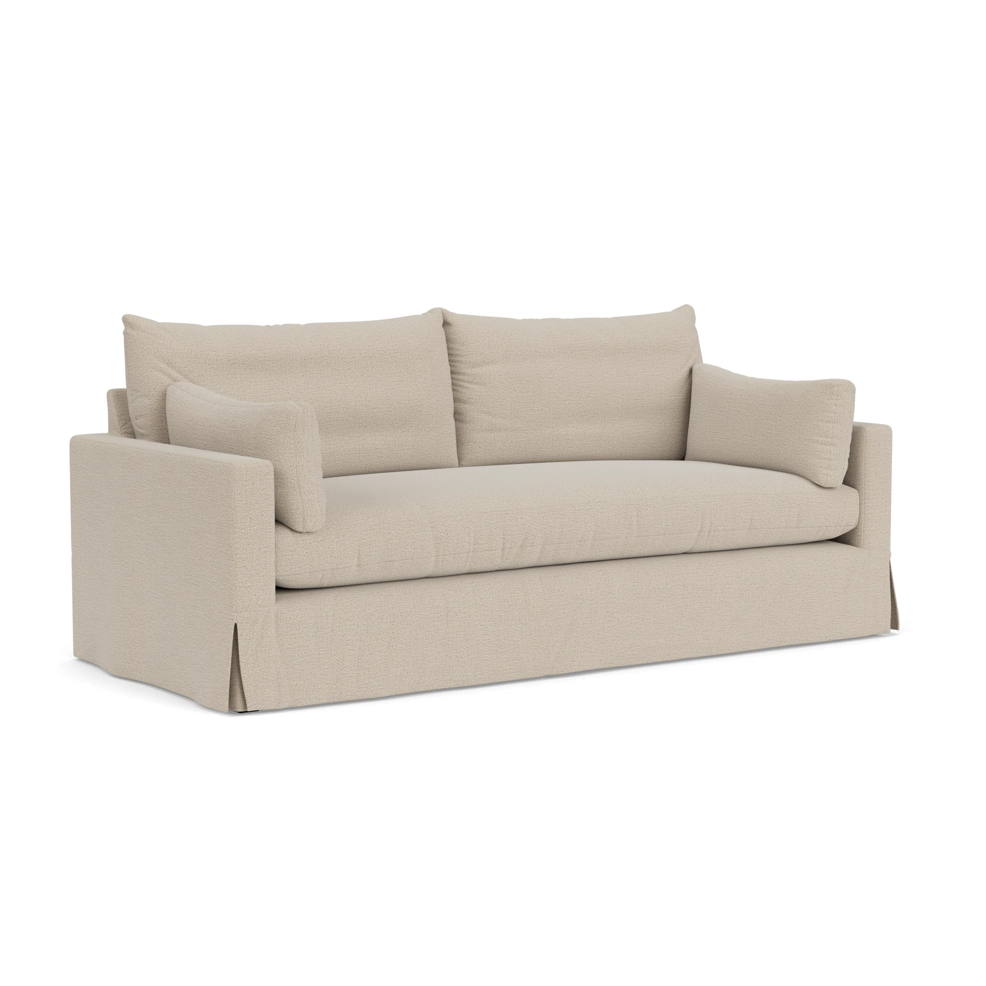 Ashton 4 Seater Sofa in Rustic Weave - Natural with undefined legs