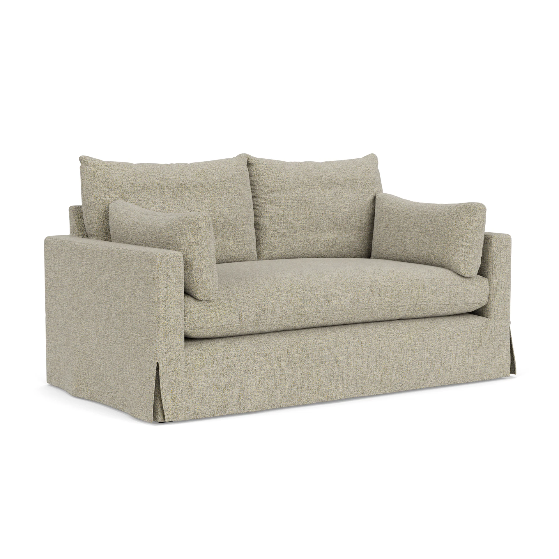 Ashton Large 2 Seater Sofa in Aquaclean Oxford - Lichen with undefined legs