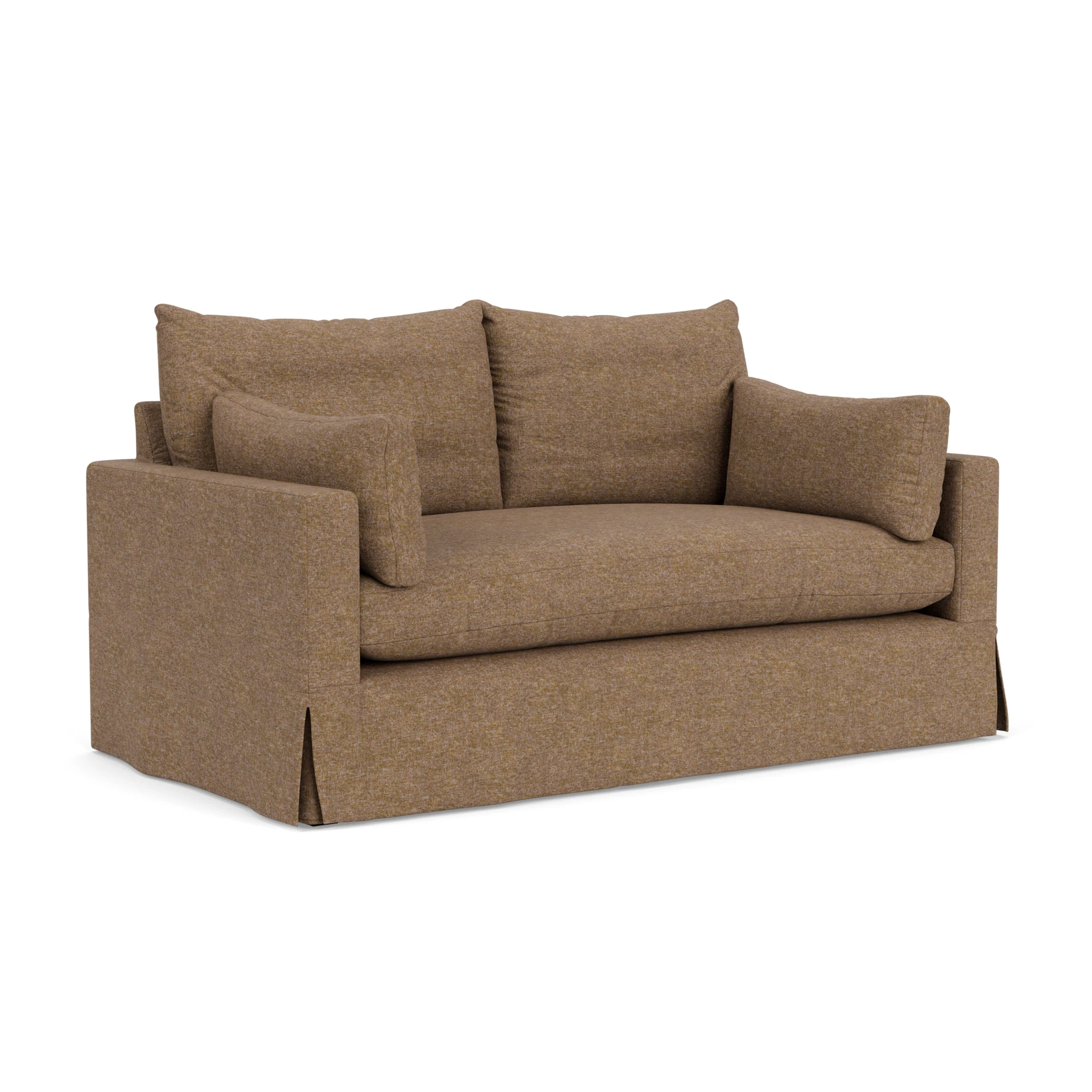 Ashton Large 2 Seater Sofa in Aquaclean Oxford - Spice with undefined legs