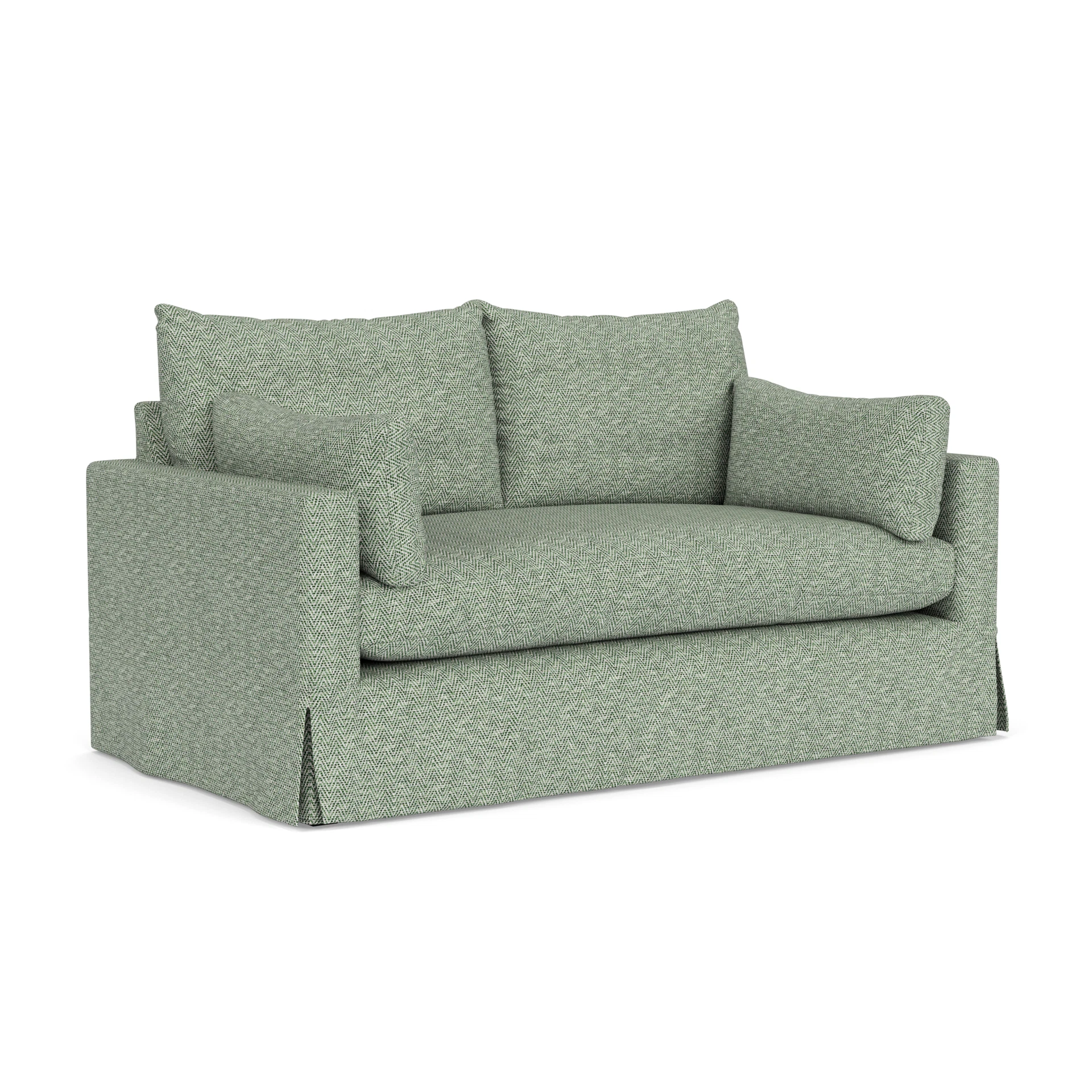 Ashton Large 2 Seater Sofa in Herringbone Weave - Lake