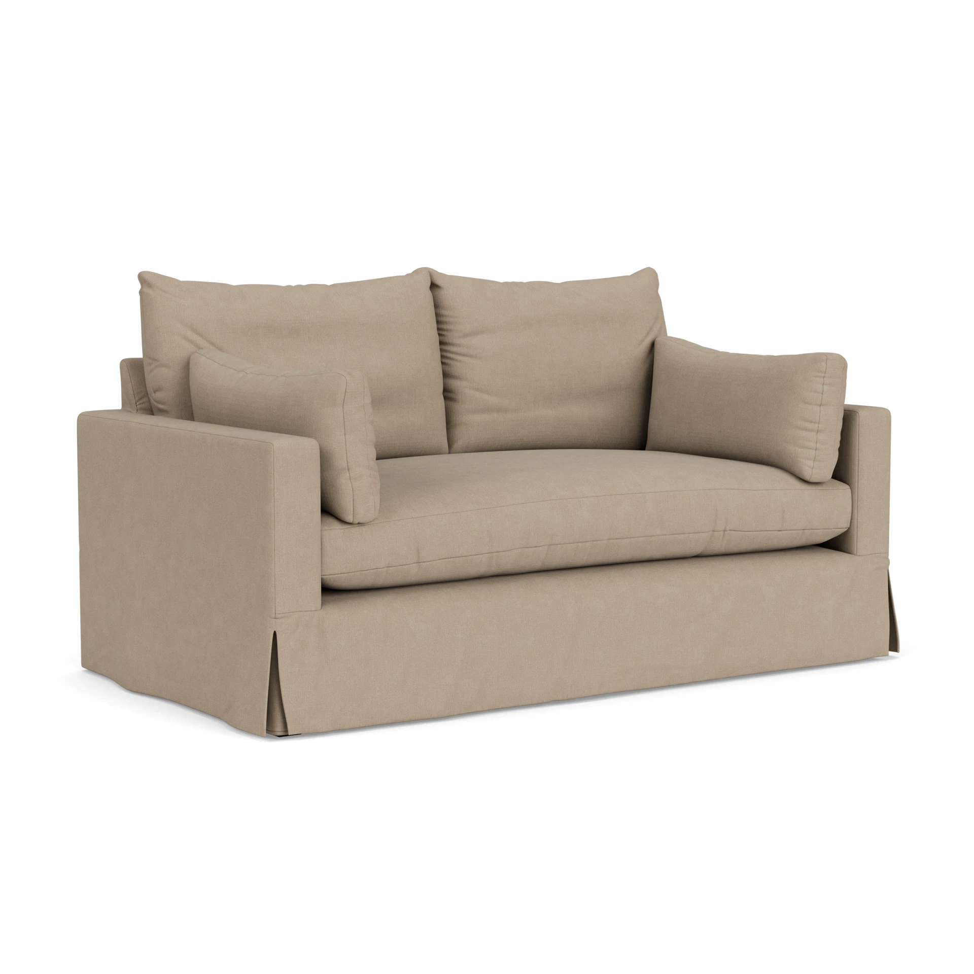 Ashton Large 2 Seater Sofa in House Linen Mix - Natural with undefined legs