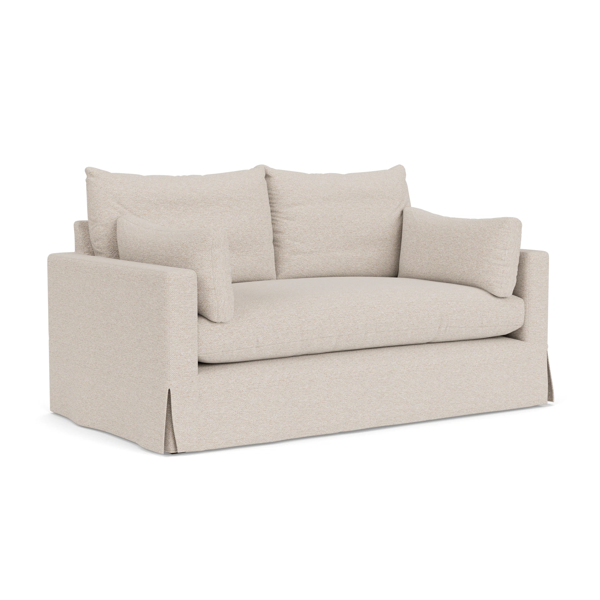 Ashton Large 2 Seater Sofa in House Weave - Natural with undefined legs