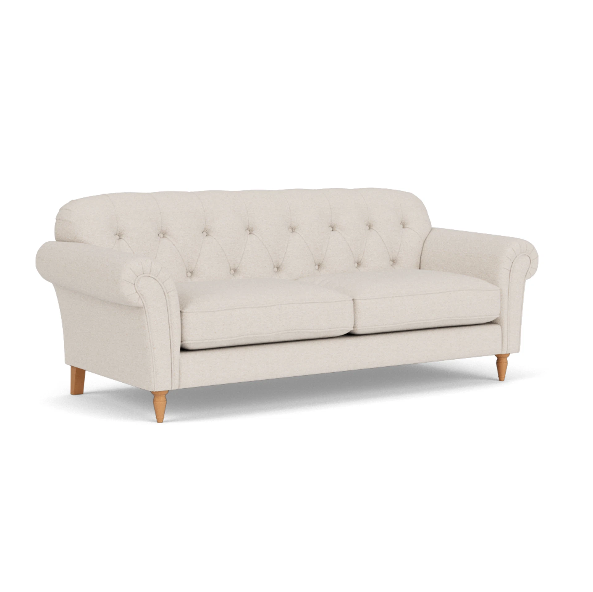 Chapman 4 Seater Sofa in House Weave - Natural with Light legs