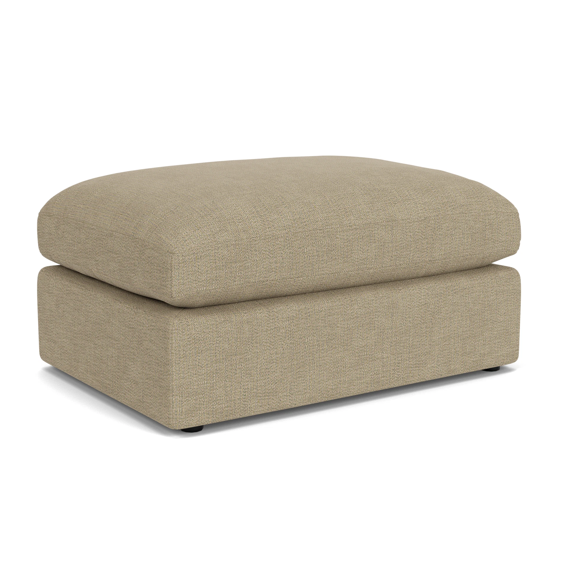Clarke Large Foot Stool in Rustic Weave - Apple