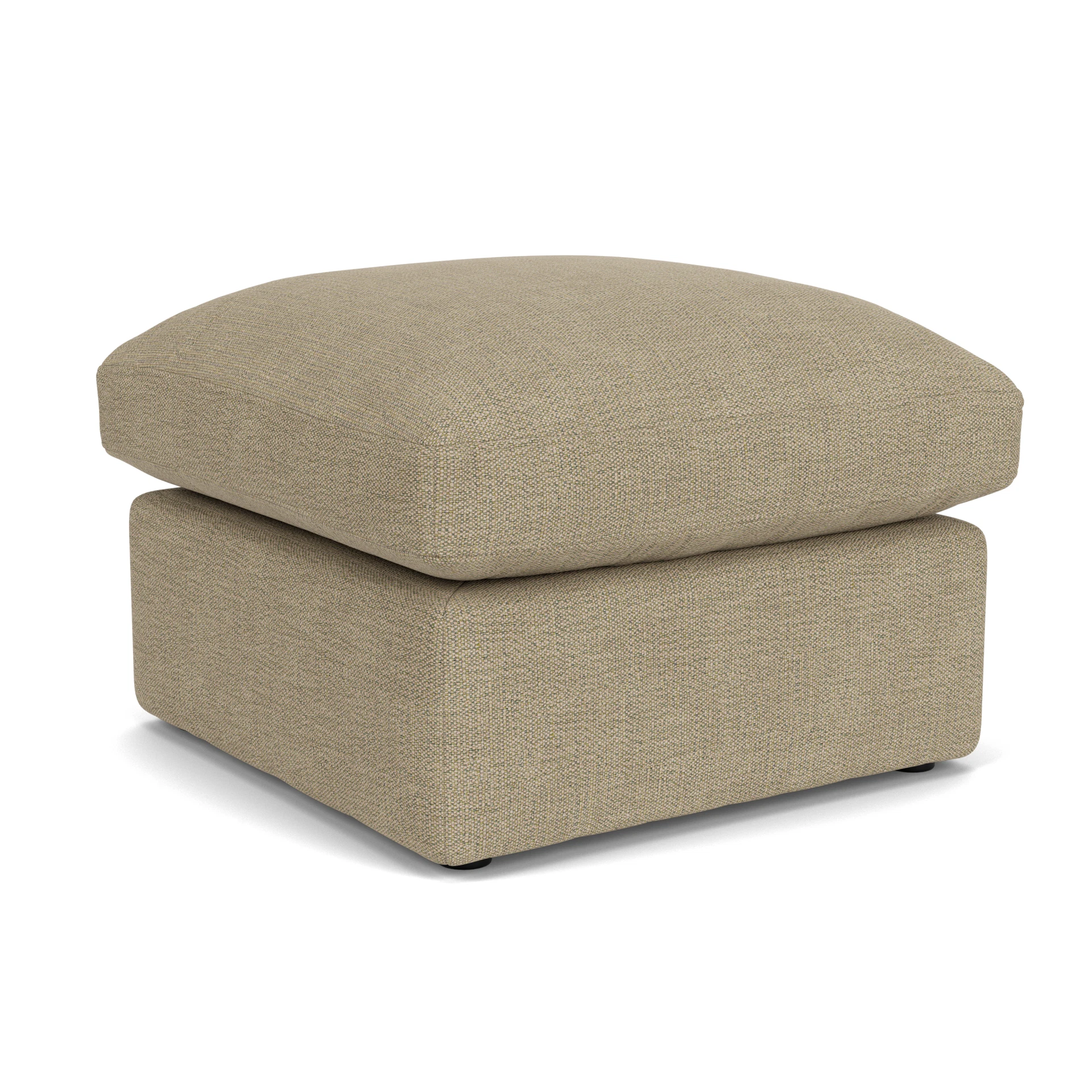 Clarke Small Foot Stool in Rustic Weave - Apple