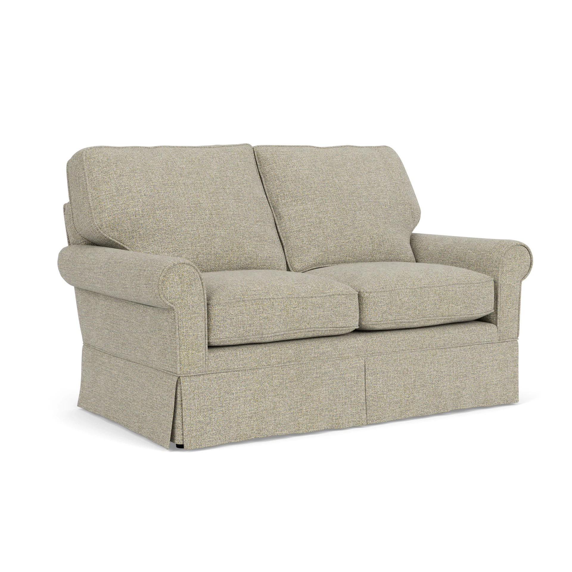 Dawson 2 Seater Sofa in Aquaclean Oxford - Lichen with undefined legs