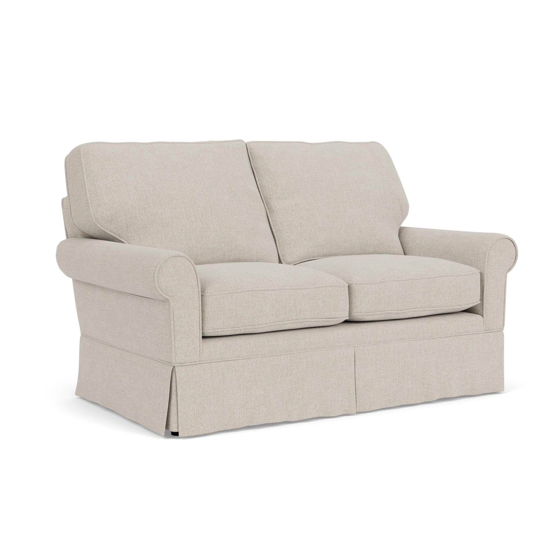 Dawson 2 Seater Sofa in Aquaclean Oxford - Natural with undefined legs