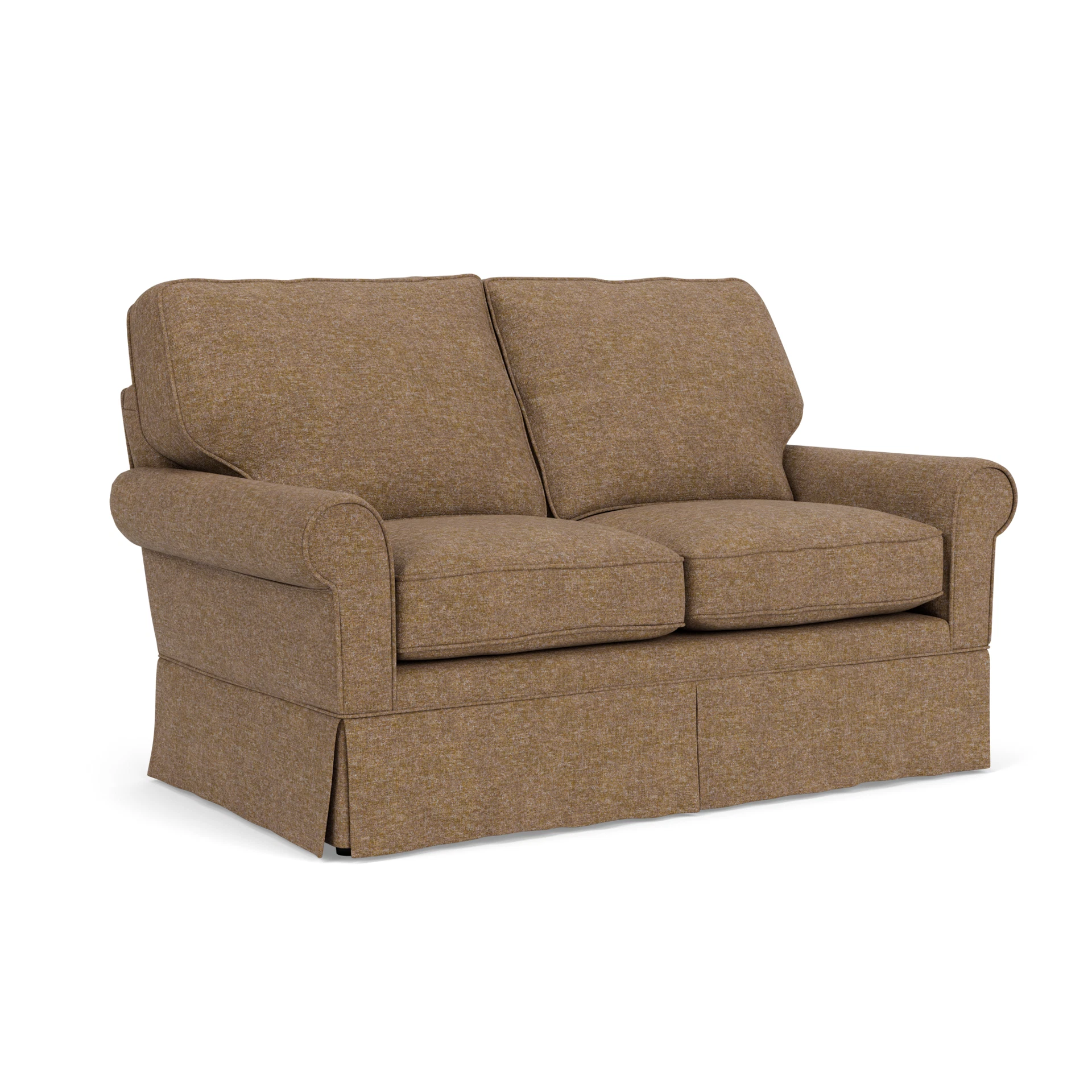 Dawson 2 Seater Sofa in Aquaclean Oxford - Spice with undefined legs