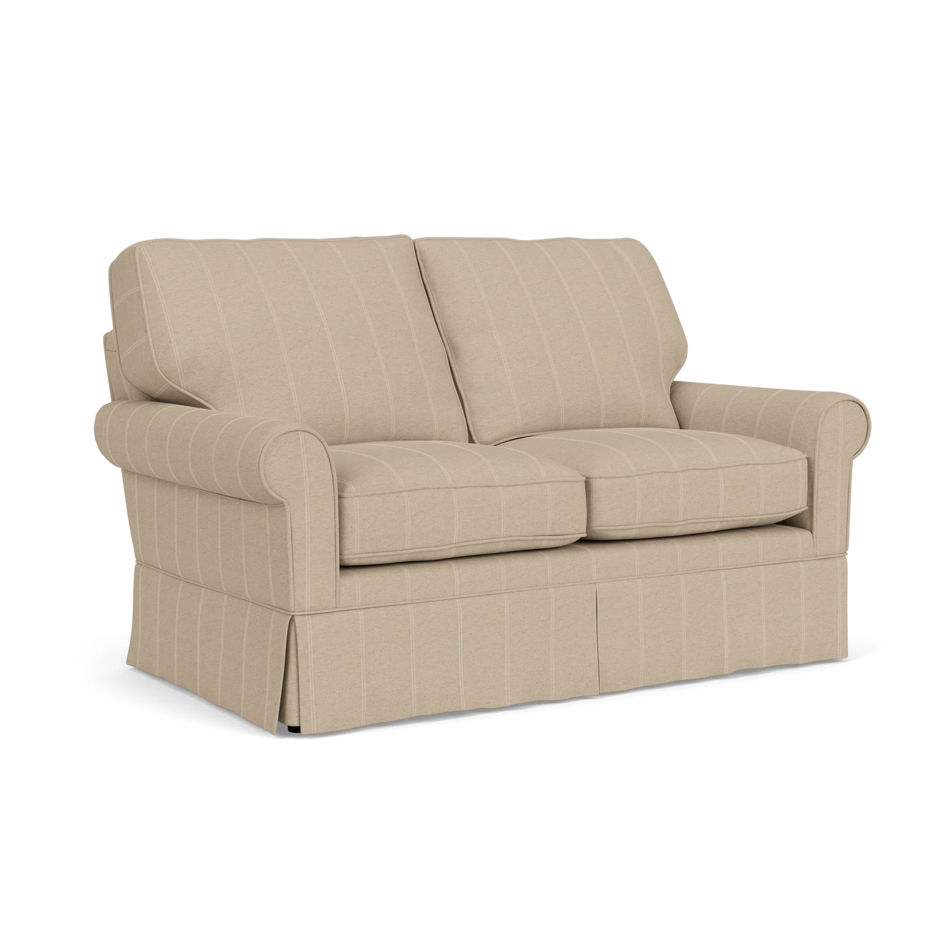 Dawson 2 Seater Sofa in Compton Stripe - Natural with undefined legs