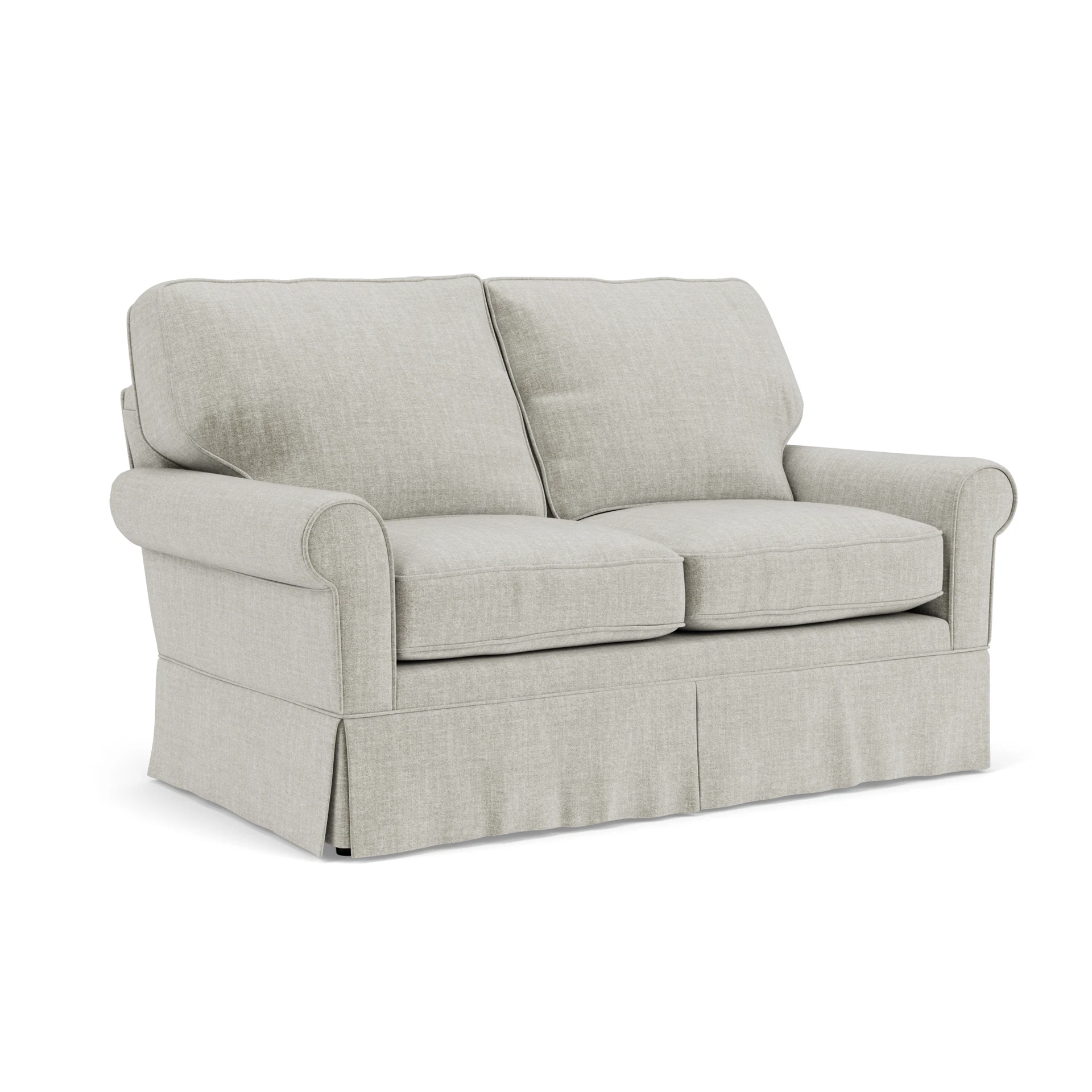 Dawson 2 Seater Sofa in Eco Chenille - Grey Mist with undefined legs