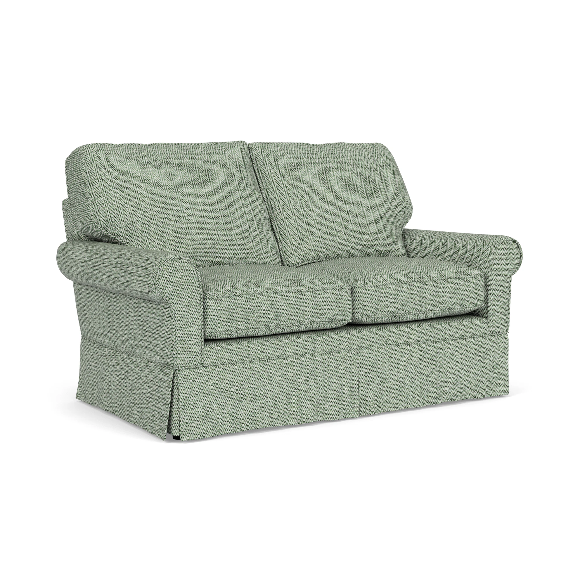 Dawson 2 Seater Sofa in Herringbone Weave - Lake
