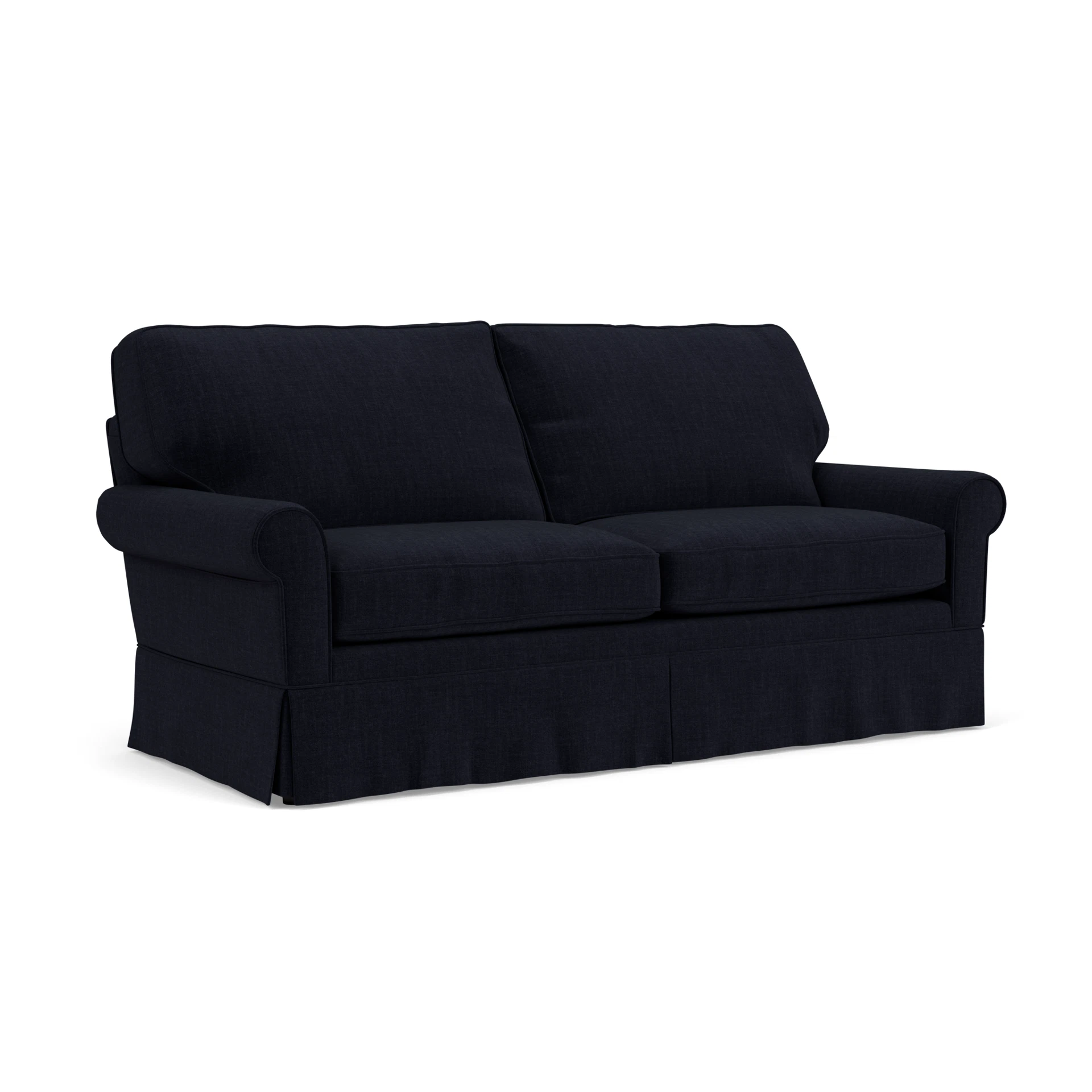 Dawson 3 Seater Sofa in Eco Chenille - Ink with undefined legs
