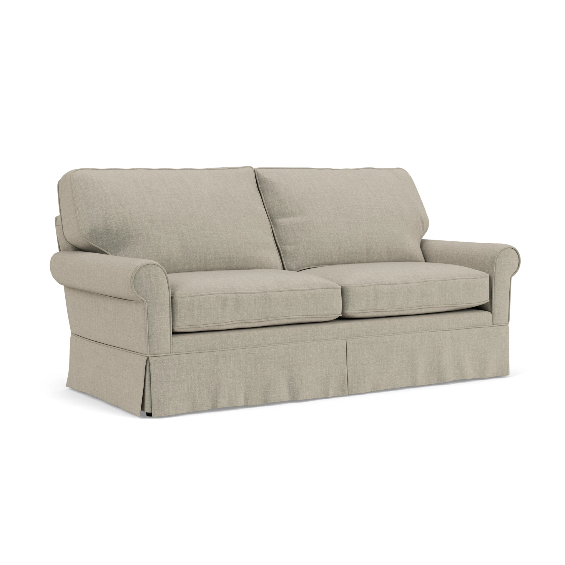 Dawson 3 Seater Sofa in Eco Chenille - Natural with undefined legs