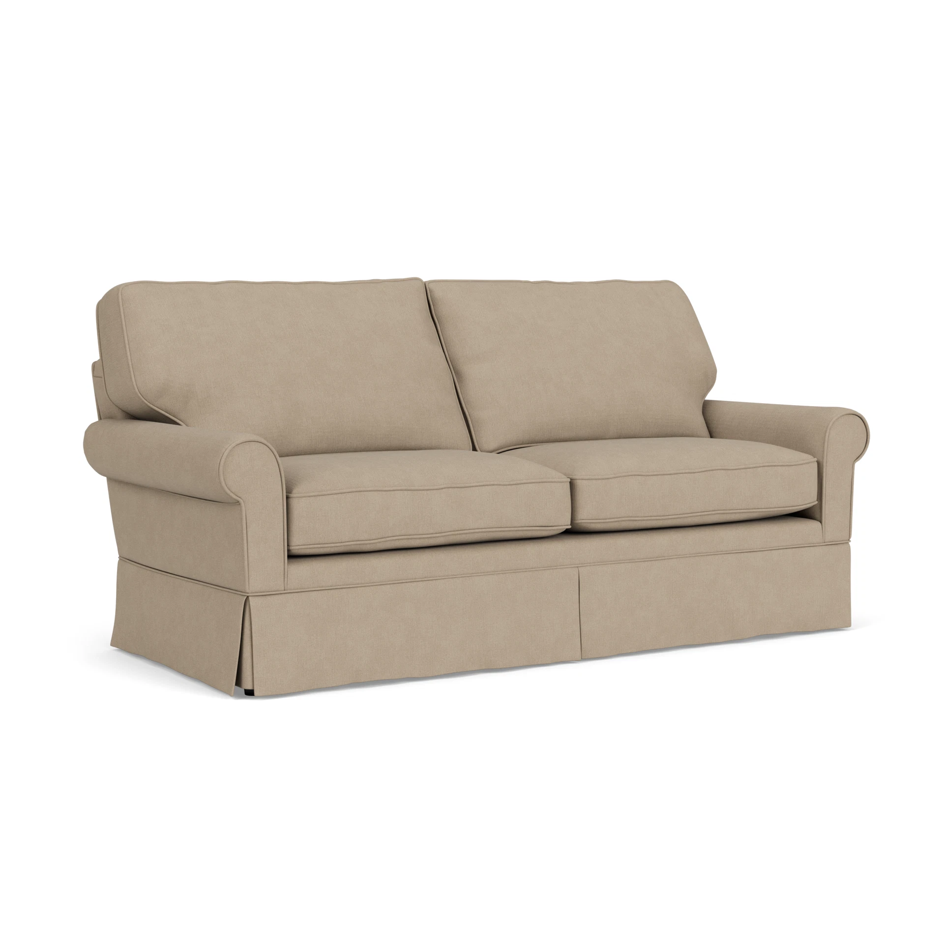Dawson 3 Seater Sofa in House Linen Mix - Natural with undefined legs