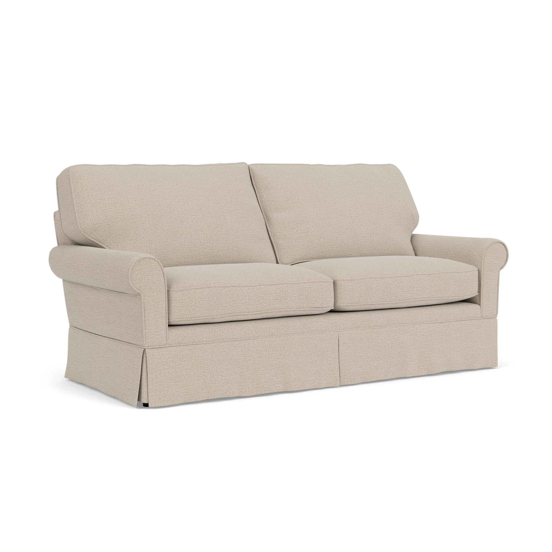 Dawson 3 Seater Sofa in Rustic Weave - Natural with undefined legs