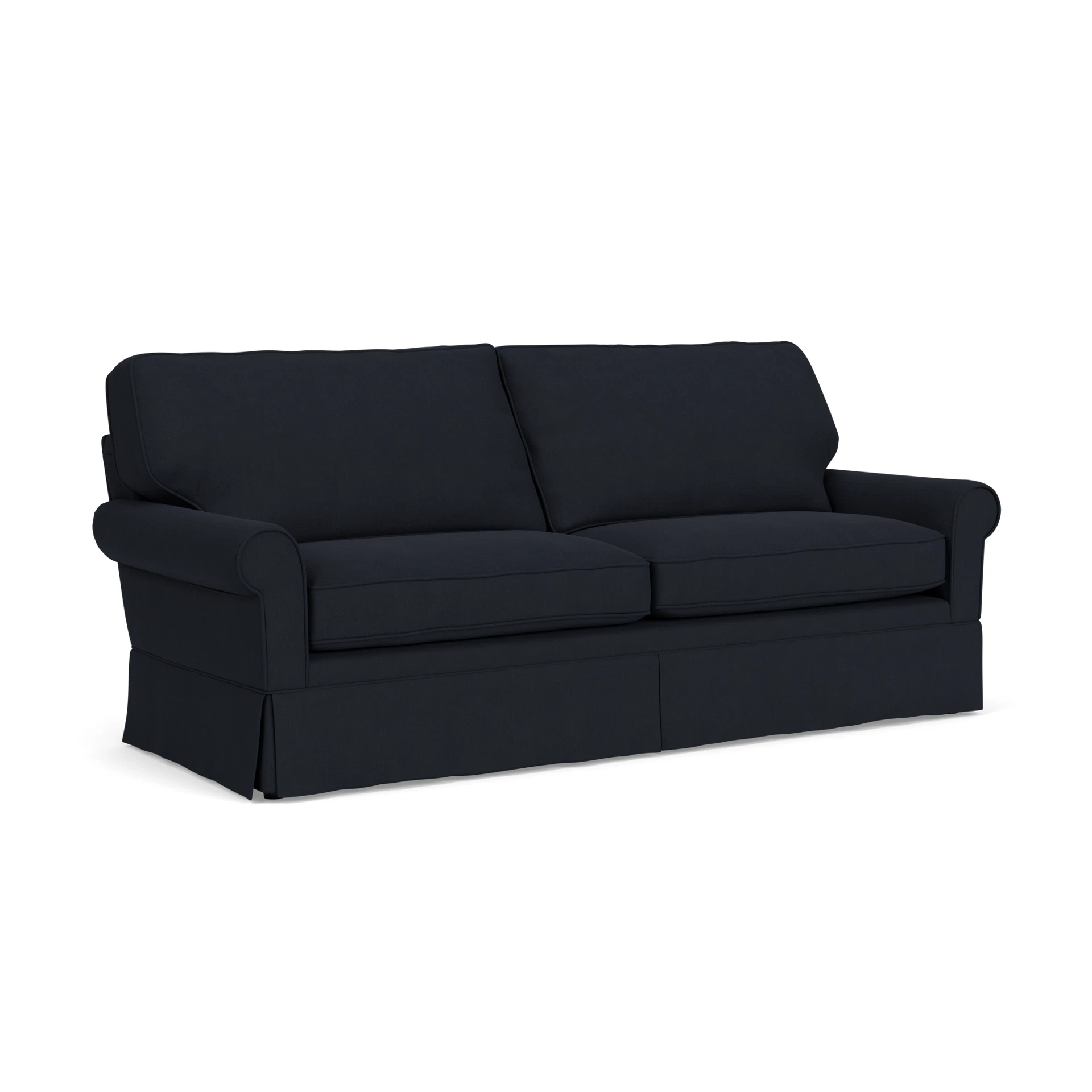 Dawson 4 Seater Sofa in House Linen Mix - Ink with undefined legs