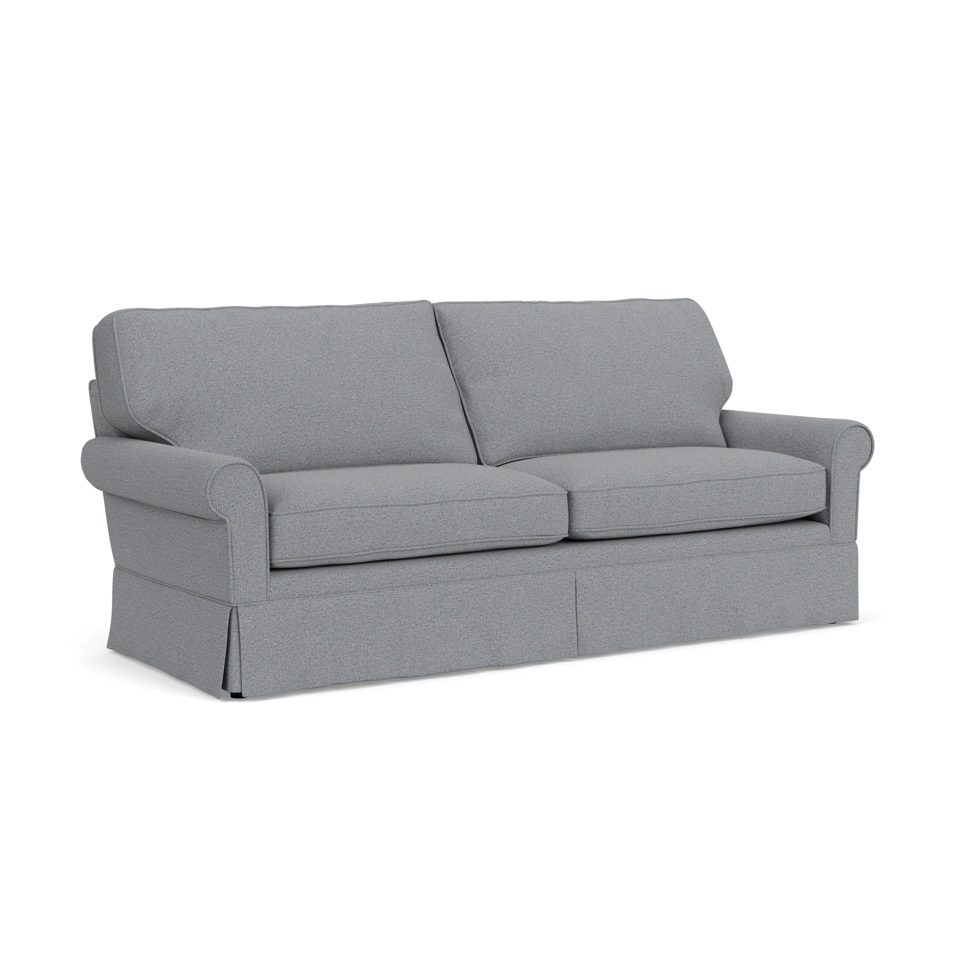 Dawson 4 Seater Sofa in House Weave - Blue Marl with undefined legs