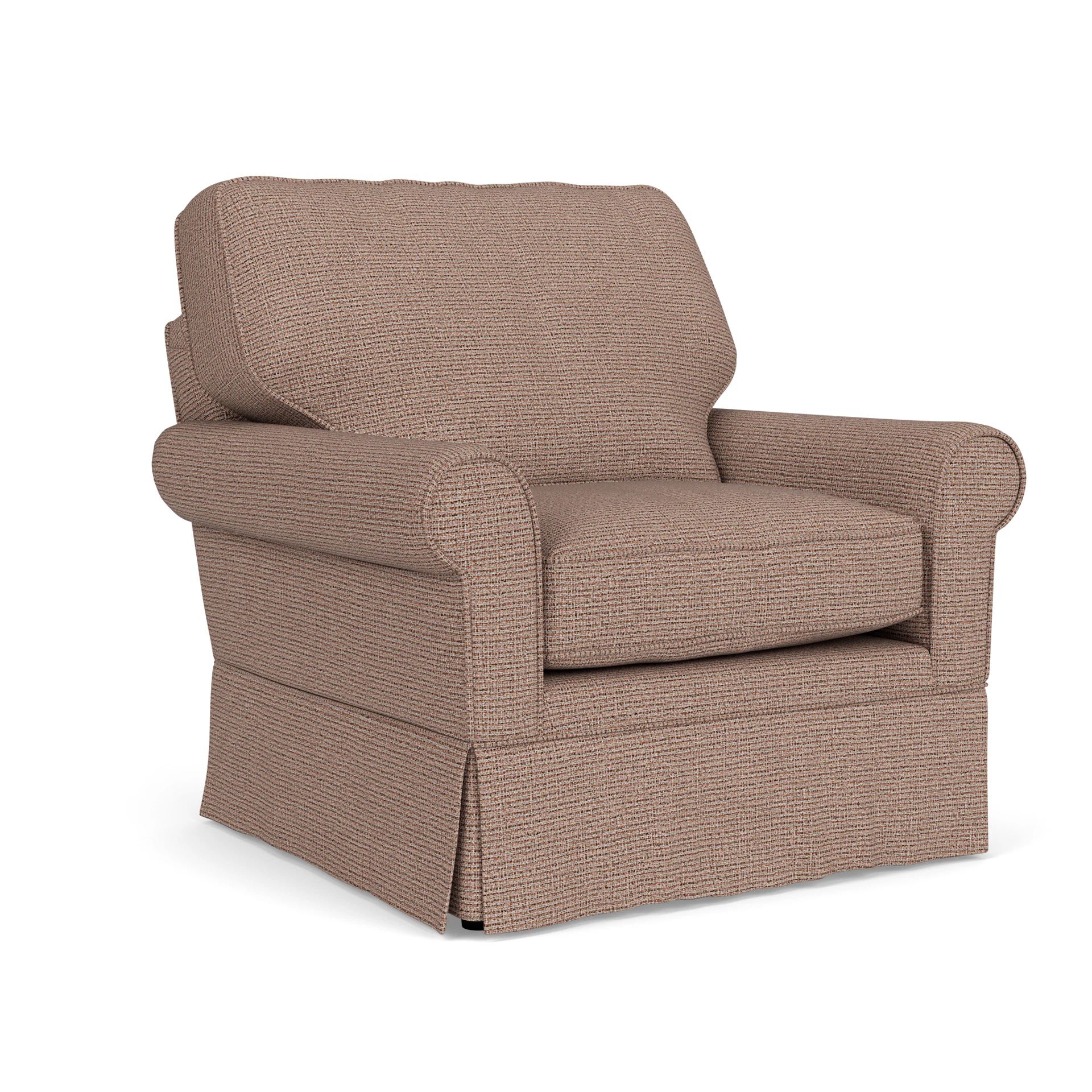 Dawson Armchair in Textured Weave - Autumn Mix