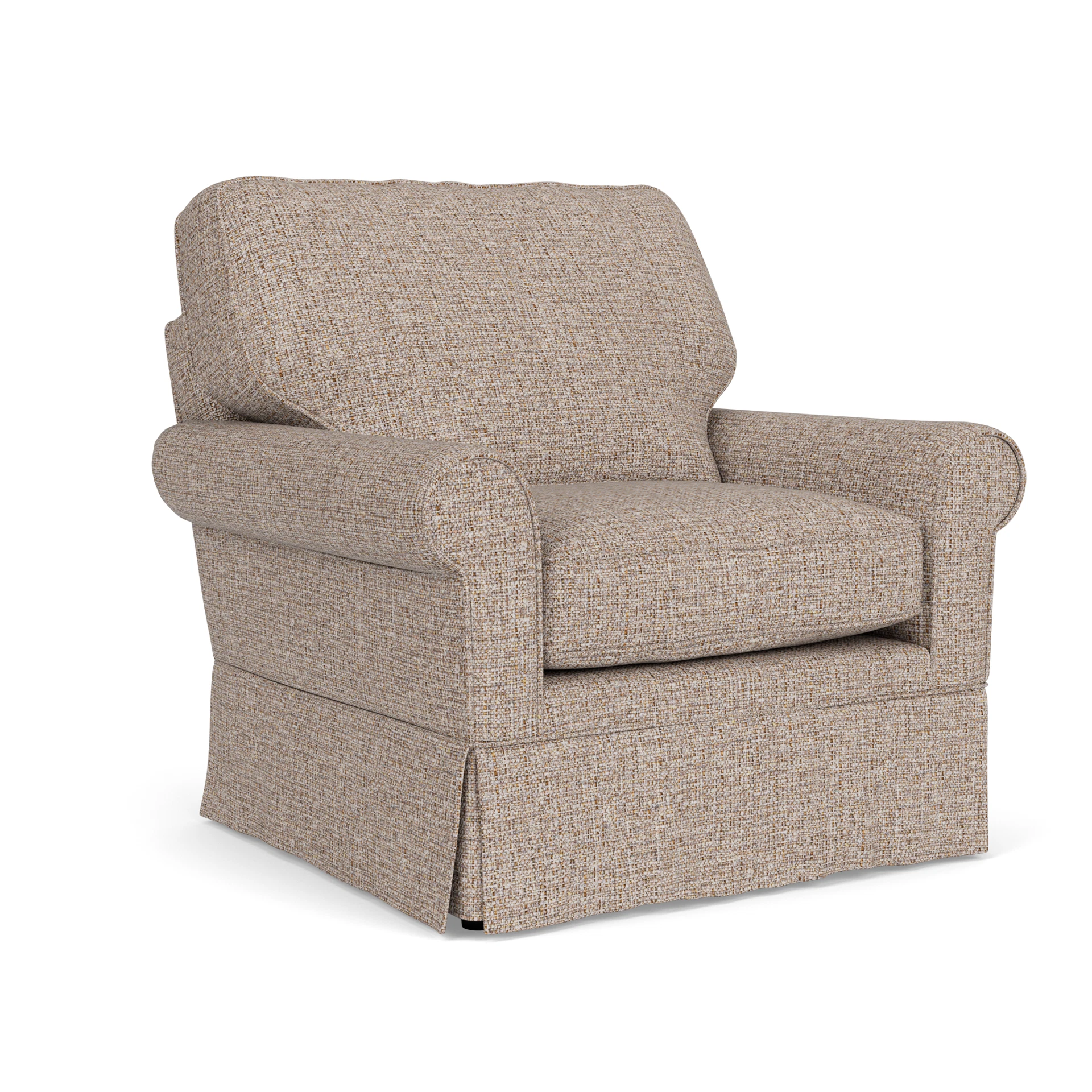 Dawson Armchair in Textured Weave - Natural Mix