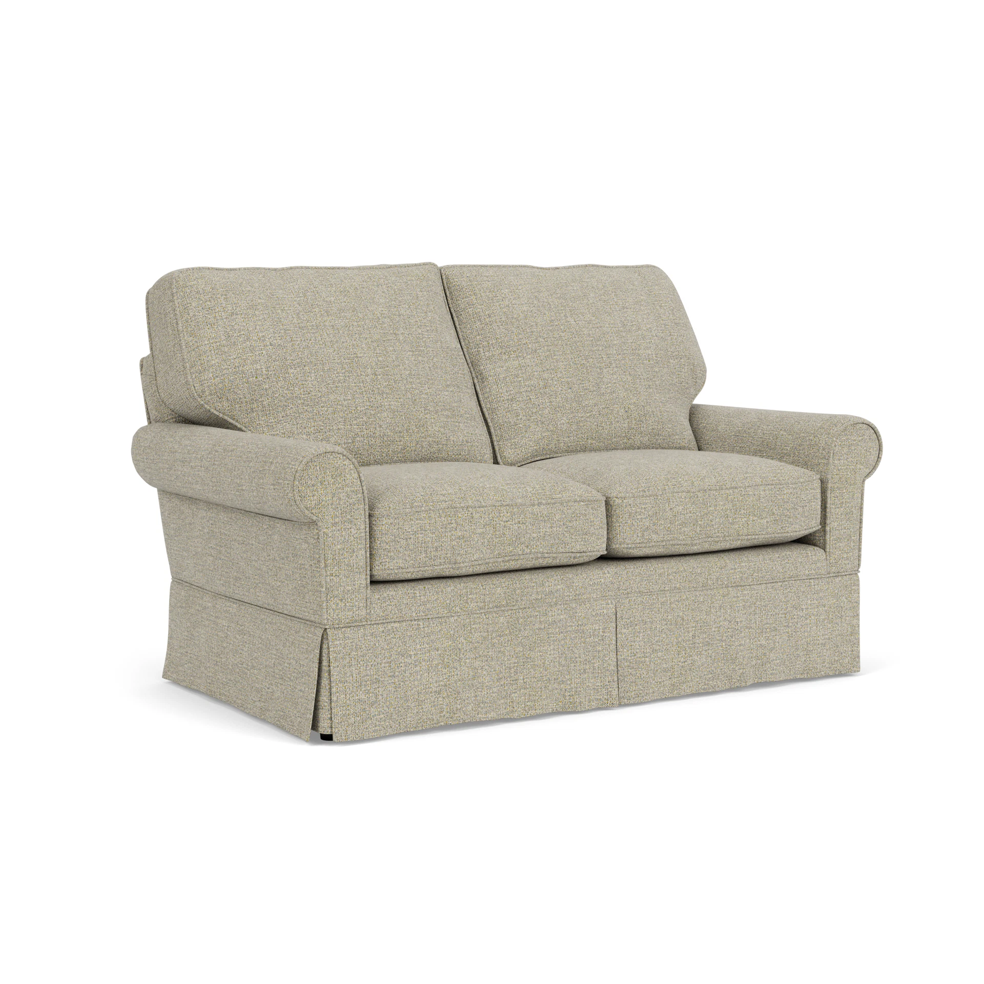 Dawson Large 2 Seater Sofa in Aquaclean Oxford - Lichen with undefined legs