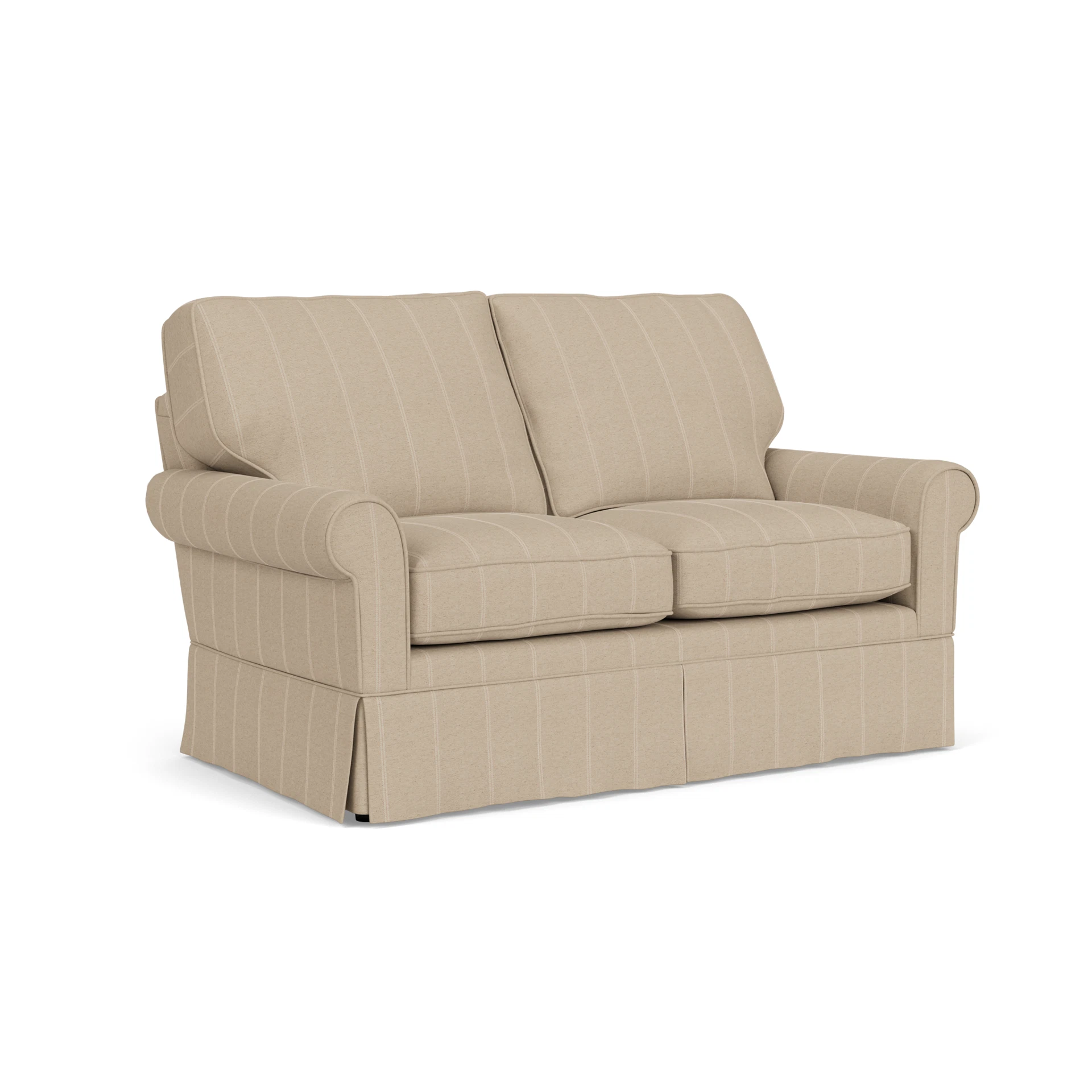 Dawson Large 2 Seater Sofa in Compton Stripe - Natural with undefined legs