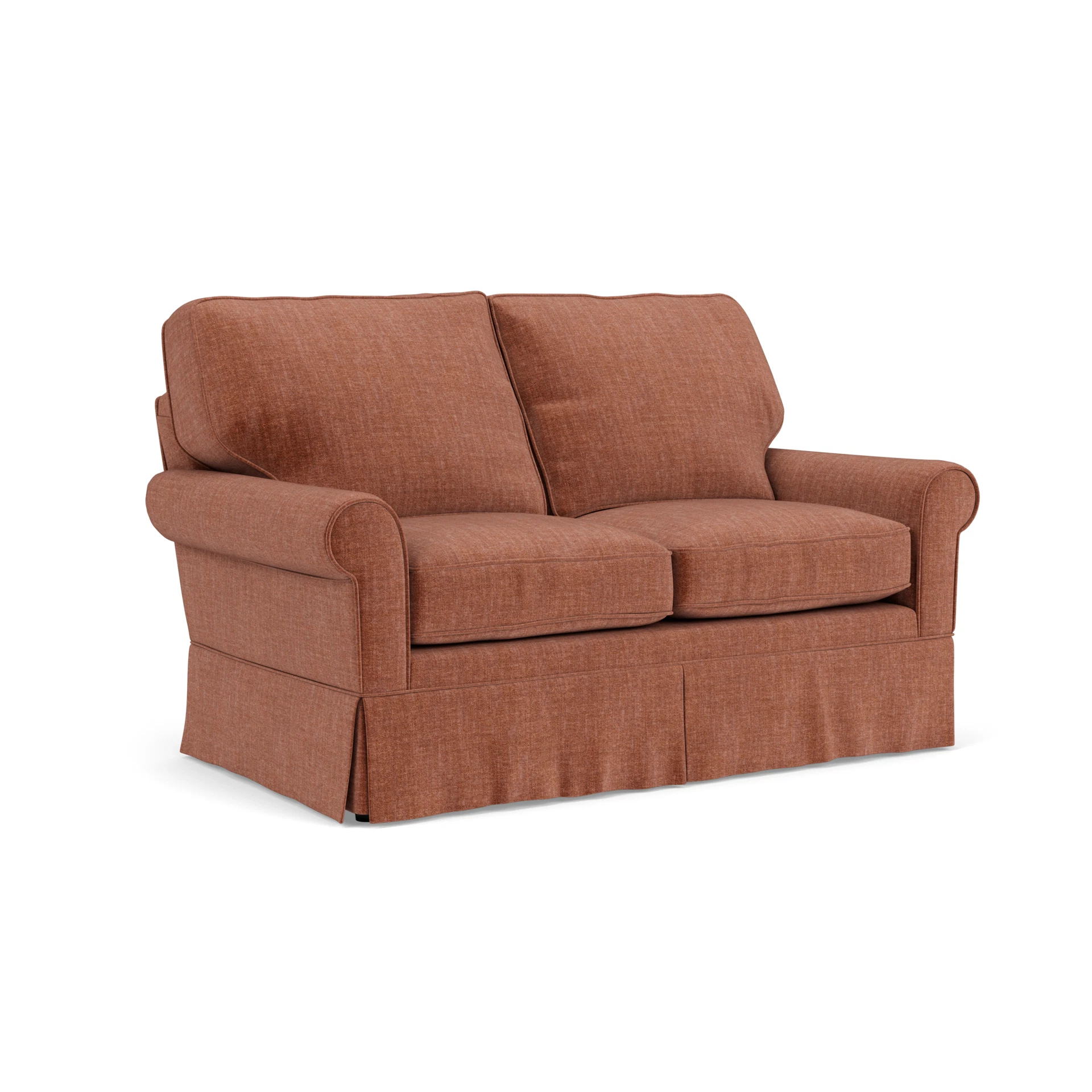 Dawson Large 2 Seater Sofa in Eco Chenille - Cinnamon with undefined legs