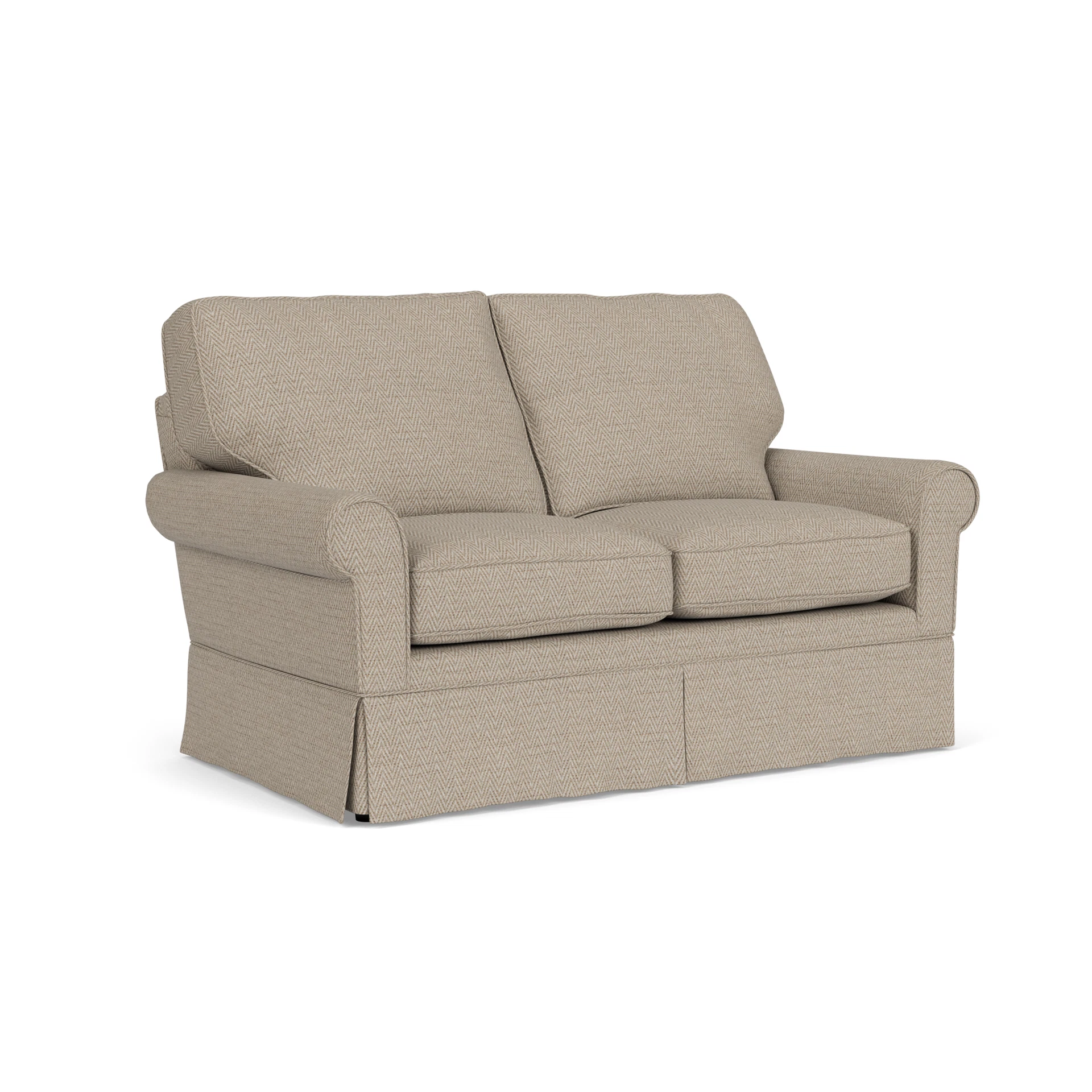 Dawson Large 2 Seater Sofa in Herringbone Weave - Natural with undefined legs