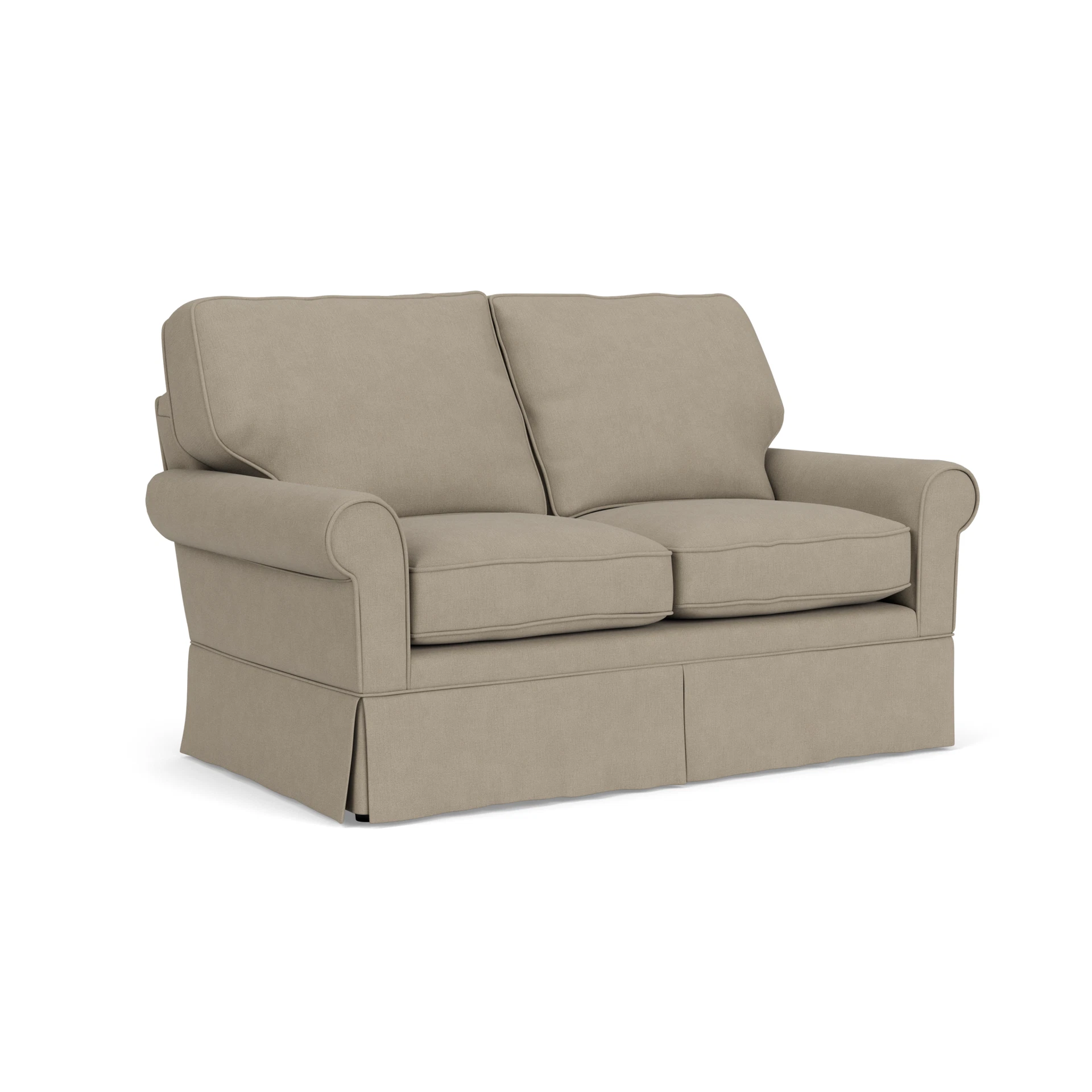 Dawson Large 2 Seater Sofa in House Linen Mix - Dove Grey with undefined legs