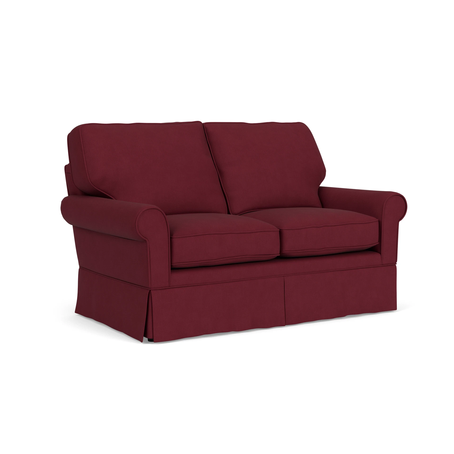 Dawson Large 2 Seater Sofa in House Linen Mix - Rosehip with undefined legs