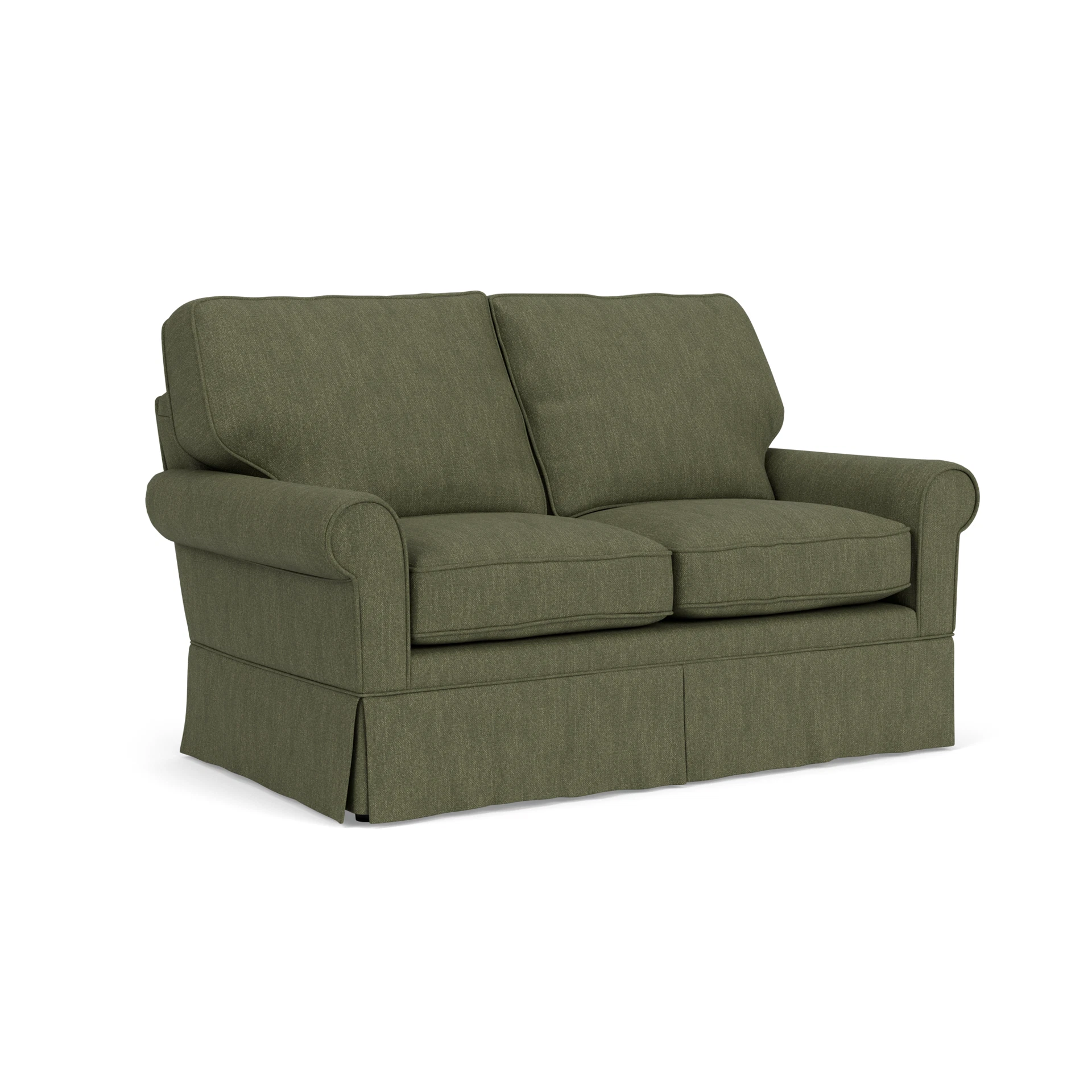Dawson Large 2 Seater Sofa in Luxury Italian Linen - Fern with undefined legs