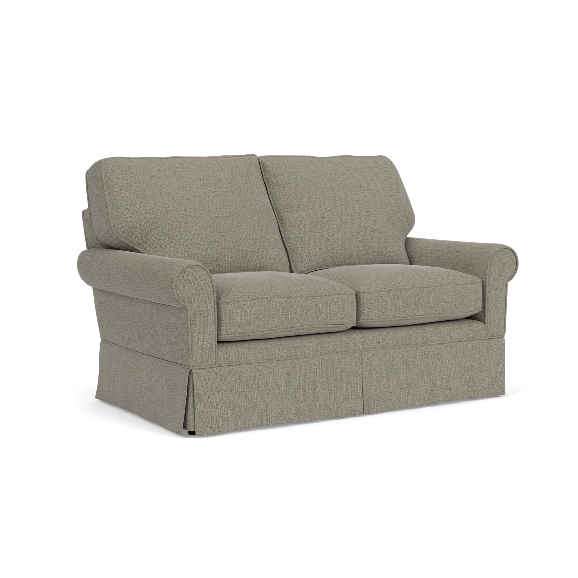 Dawson Large 2 Seater Sofa in Rustic Weave - Flax with undefined legs