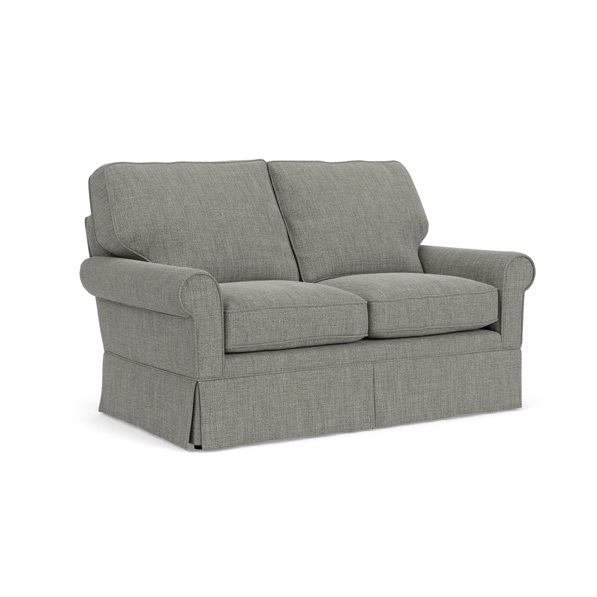 Dawson Large 2 Seater Sofa in Rustic Weave - Grey Marl with undefined legs