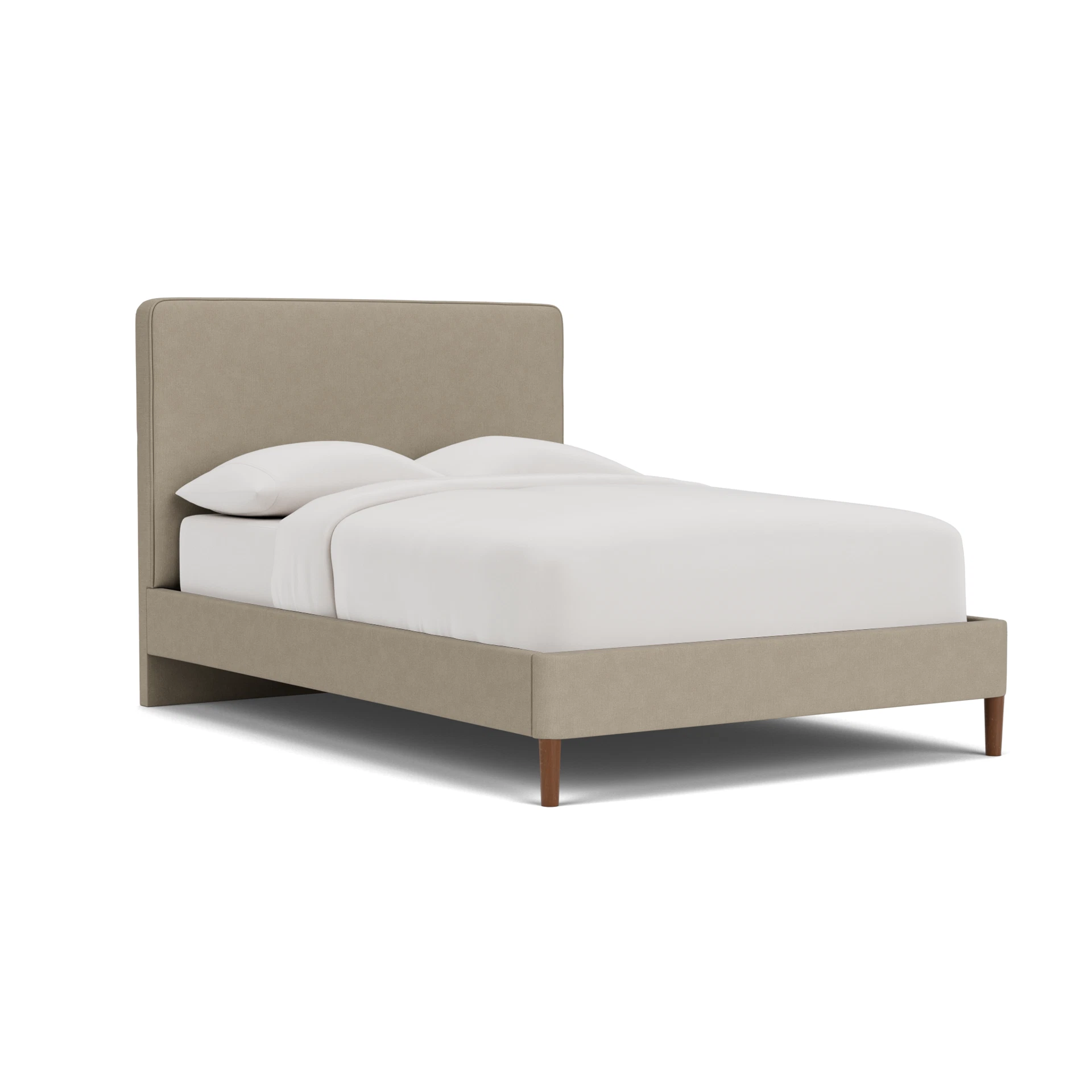 Ellis Double Classic Bedstead in House Linen Mix - Dove Grey