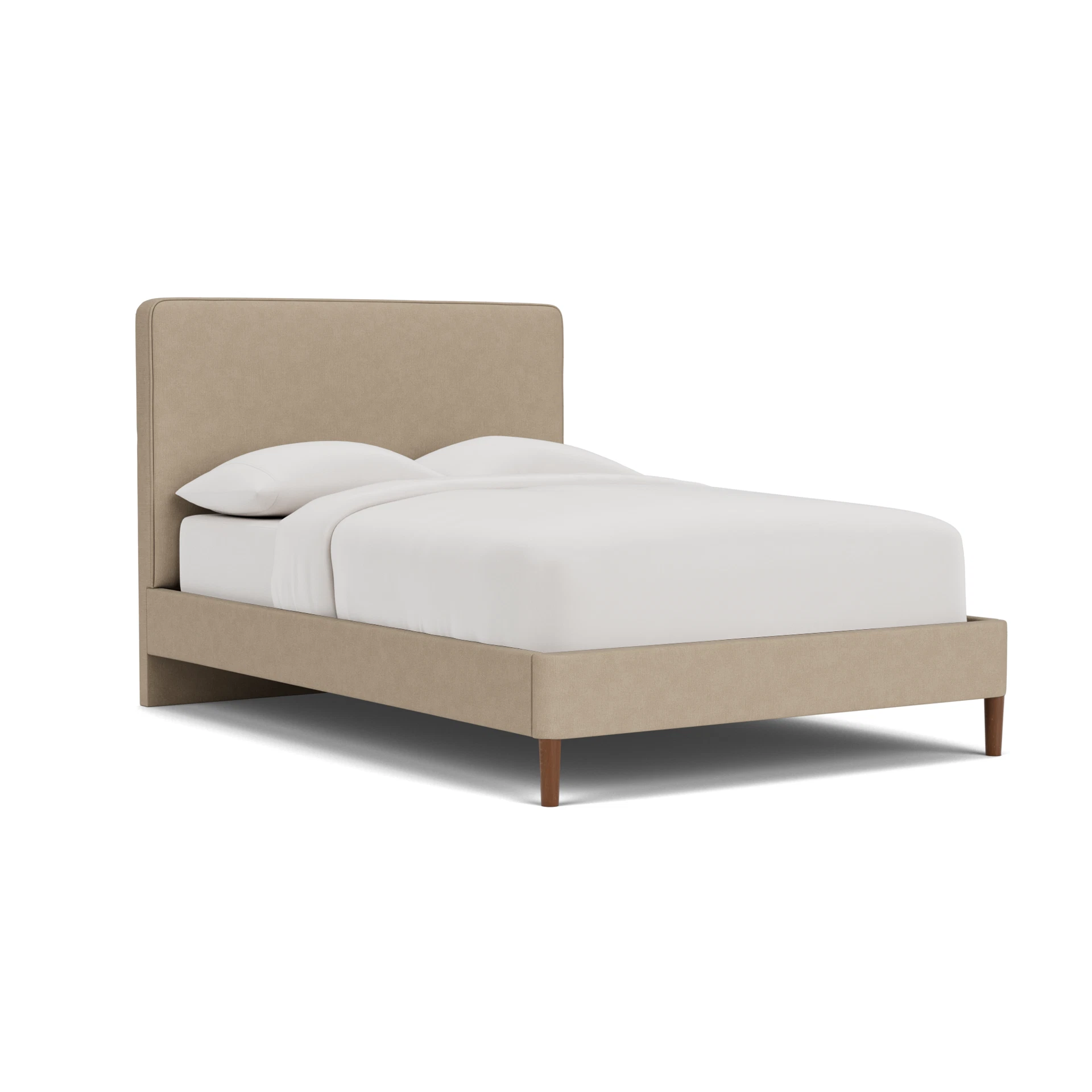 Ellis Double Classic Bedstead in House Linen Mix - Natural
