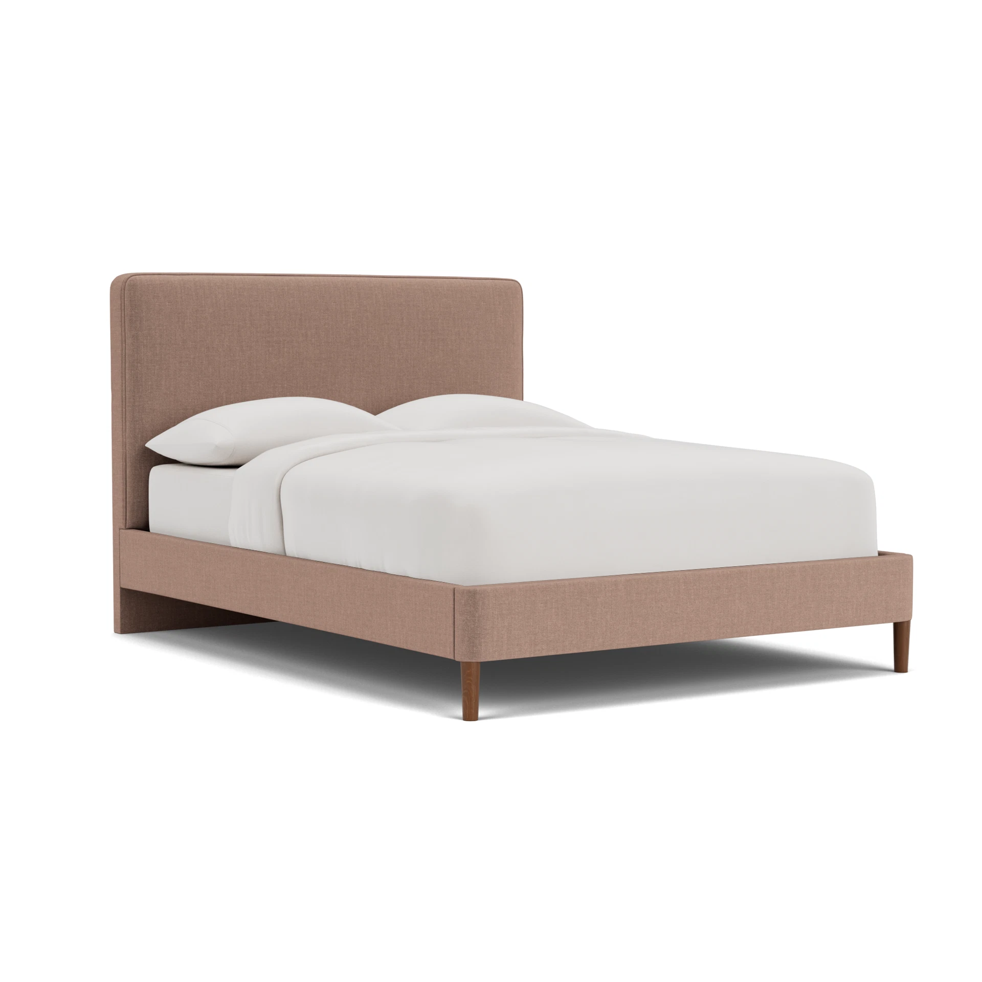 Ellis King Size Classic Bedstead in Eco Chenille - Dusky Rose