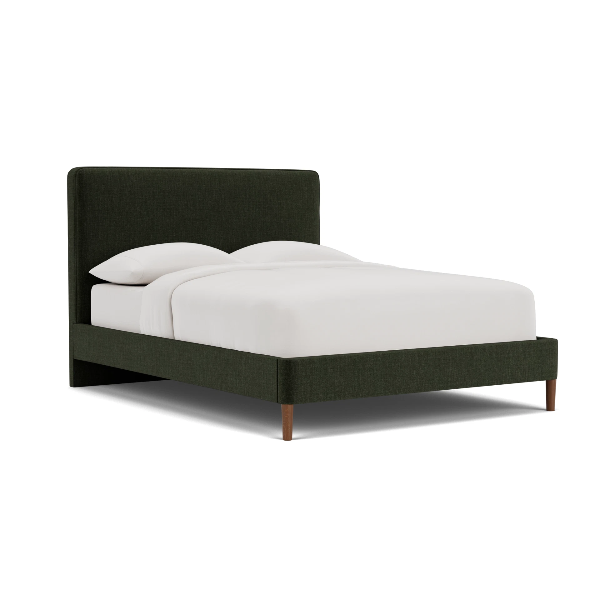 Ellis King Size Classic Bedstead in Eco Chenille - Moss
