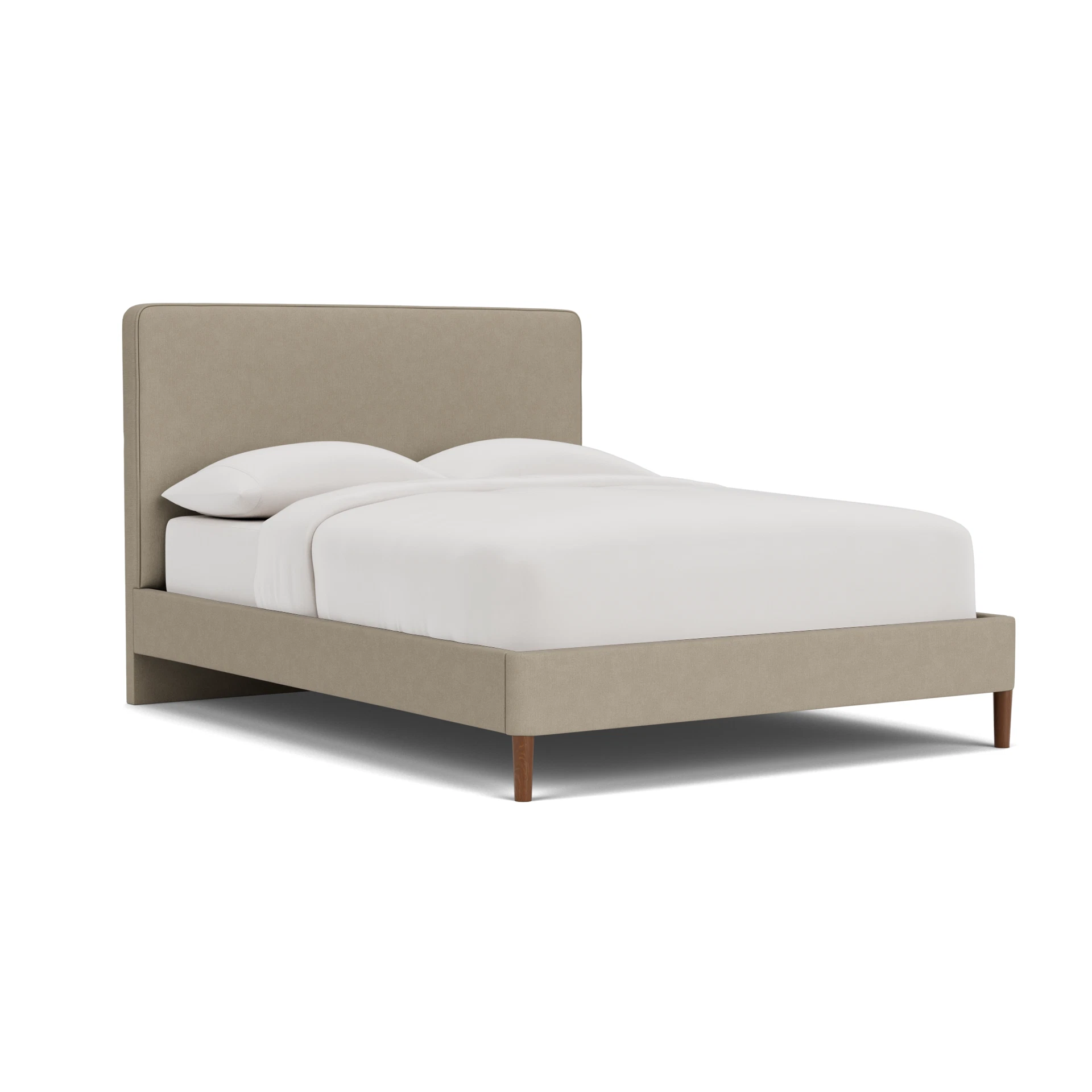 Ellis King Size Classic Bedstead in House Linen Mix - Dove Grey