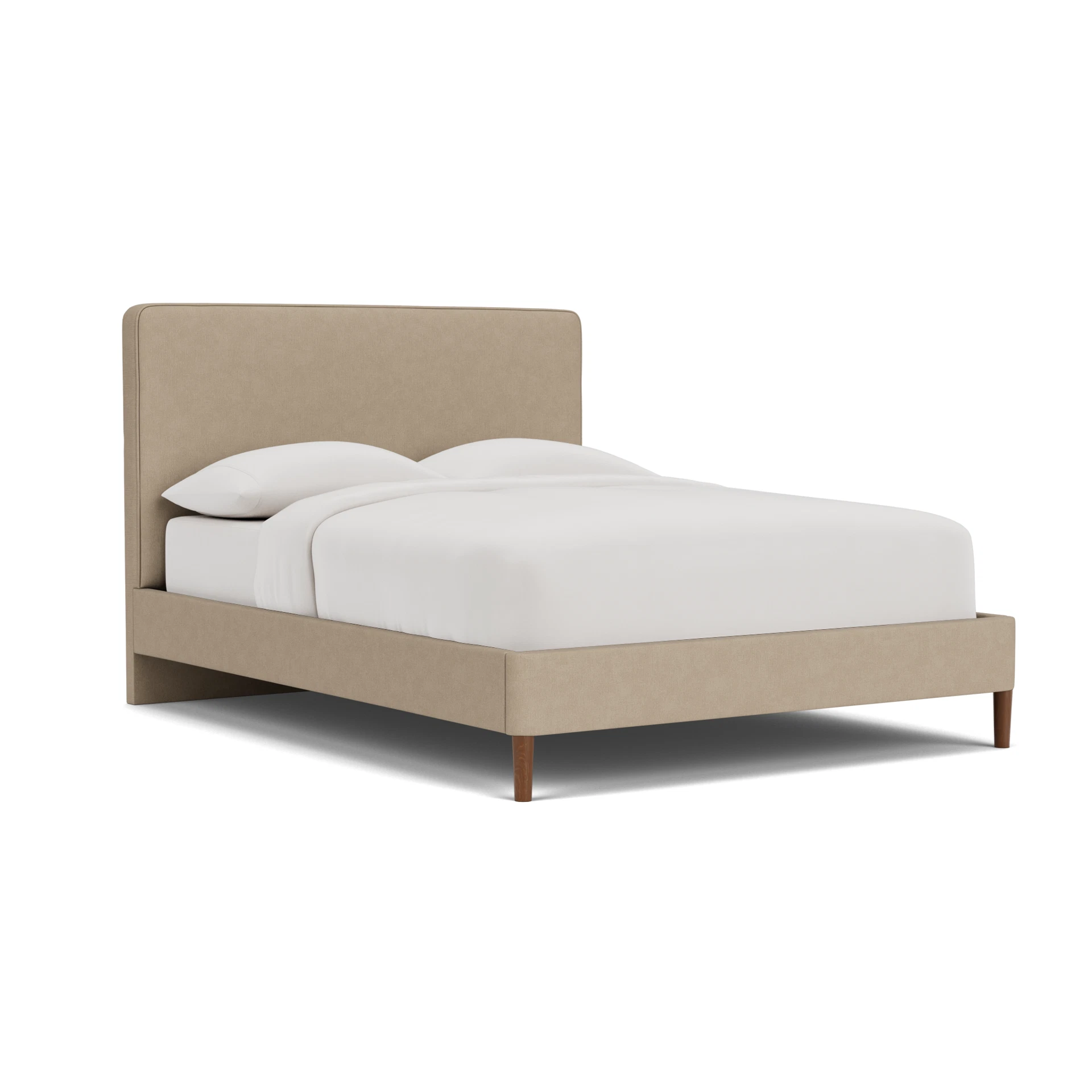 Ellis King Size Classic Bedstead in House Linen Mix - Natural