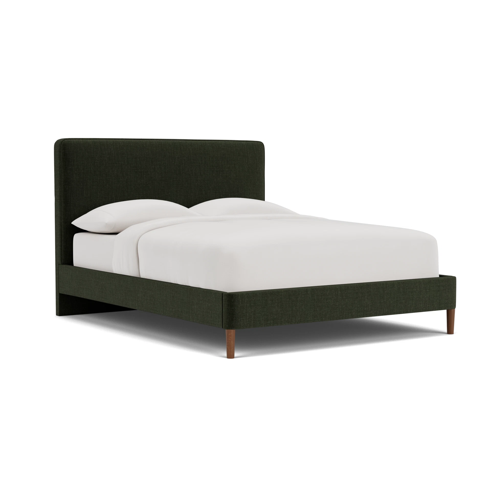 Ellis Super King Classic Bedstead in Eco Chenille - Moss