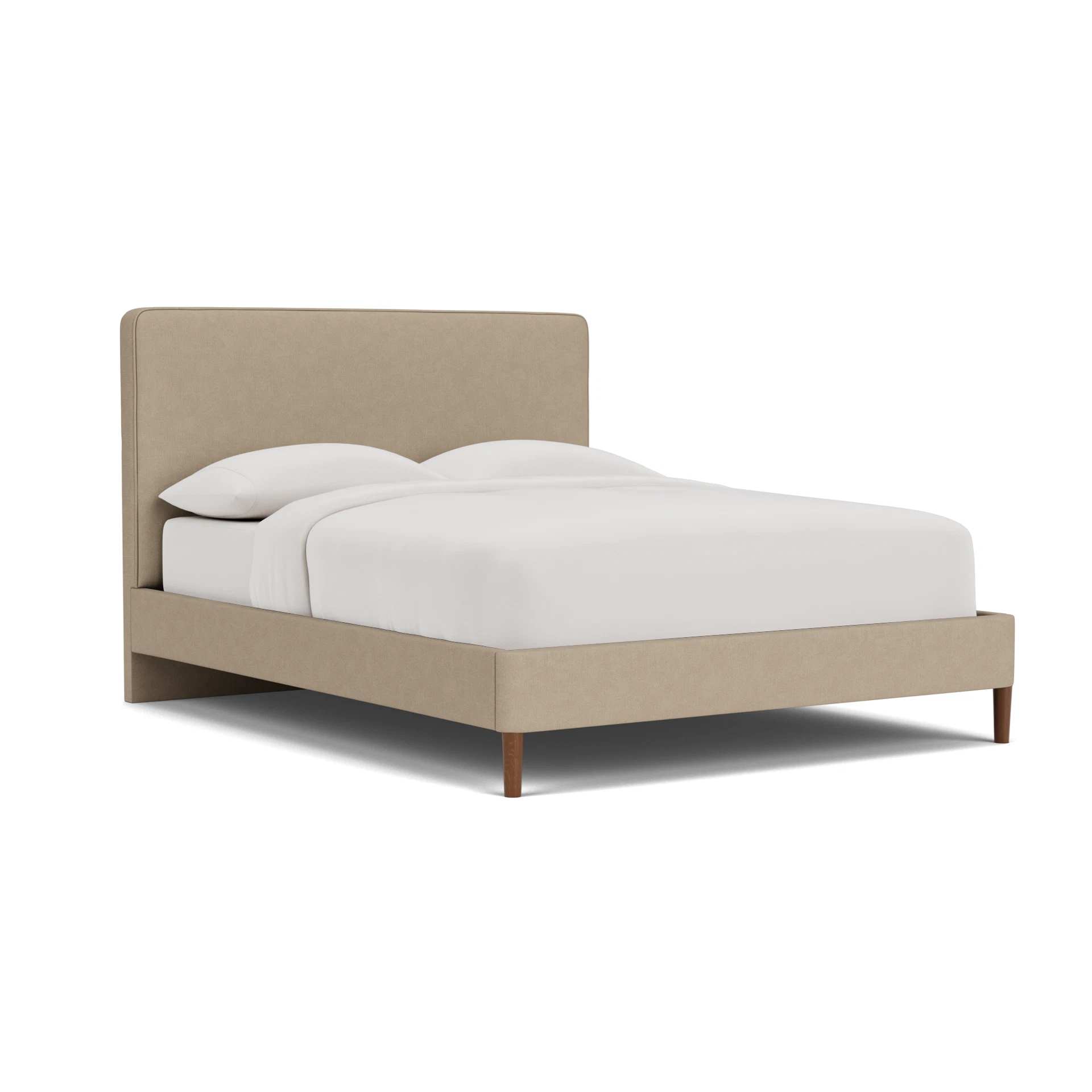 Ellis Super King Classic Bedstead in House Linen Mix - Natural