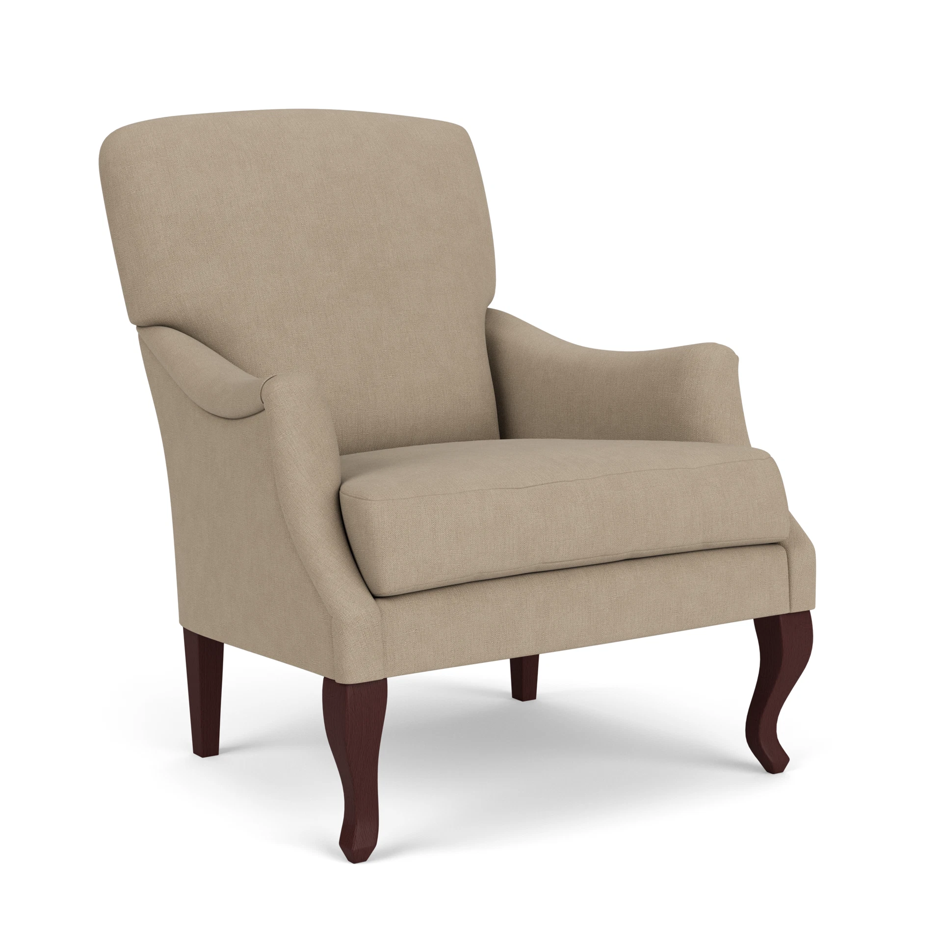 Elsie Armchair in House Linen Mix - Natural with Light legs