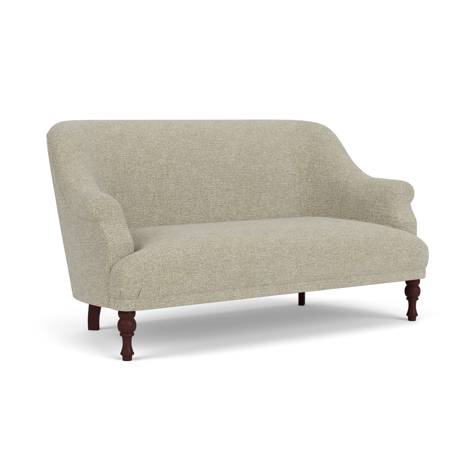 Everett 2 Seater Sofa in Aquaclean Oxford - Lichen with Light legs