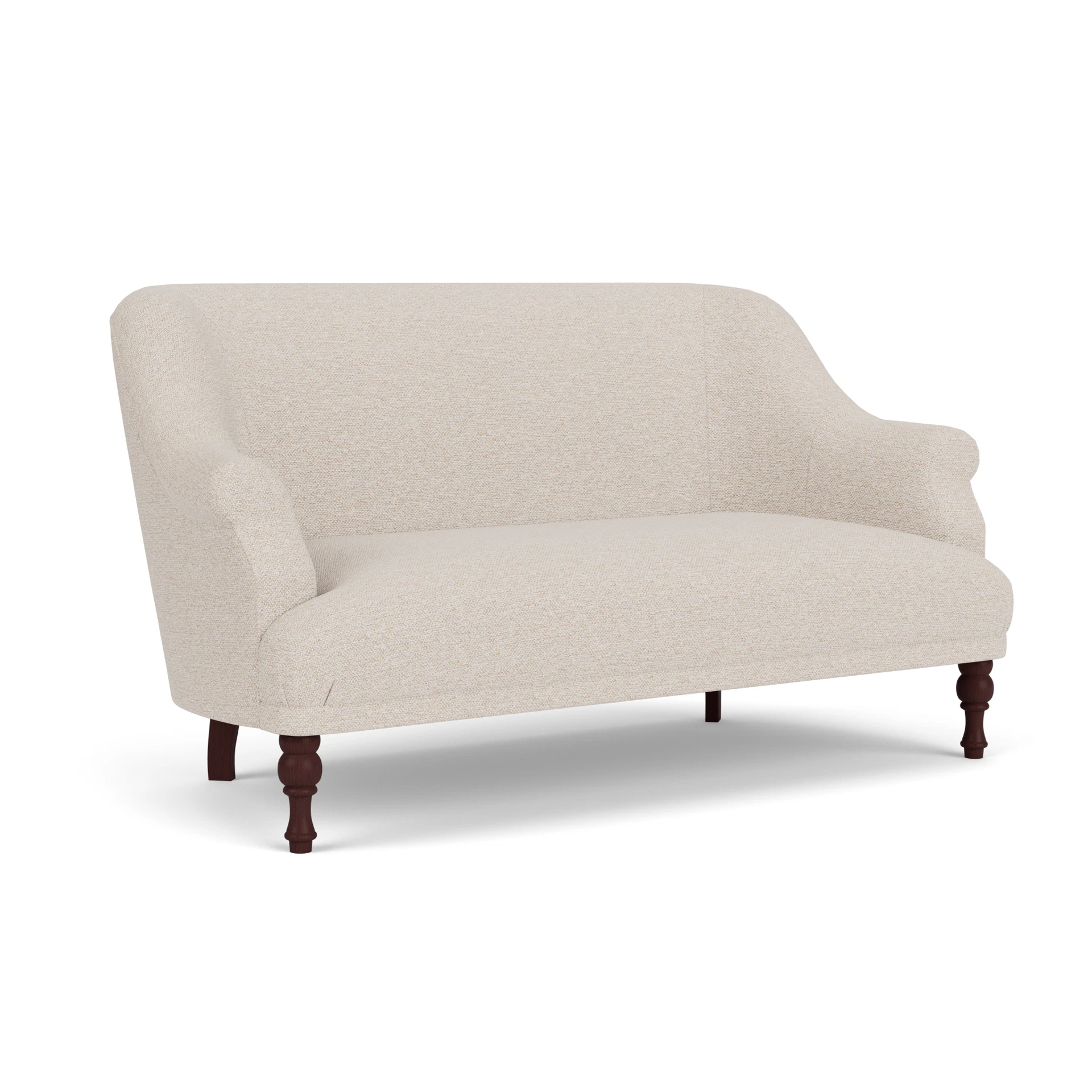 Everett 2 Seater Sofa in House Weave - Natural with Light legs