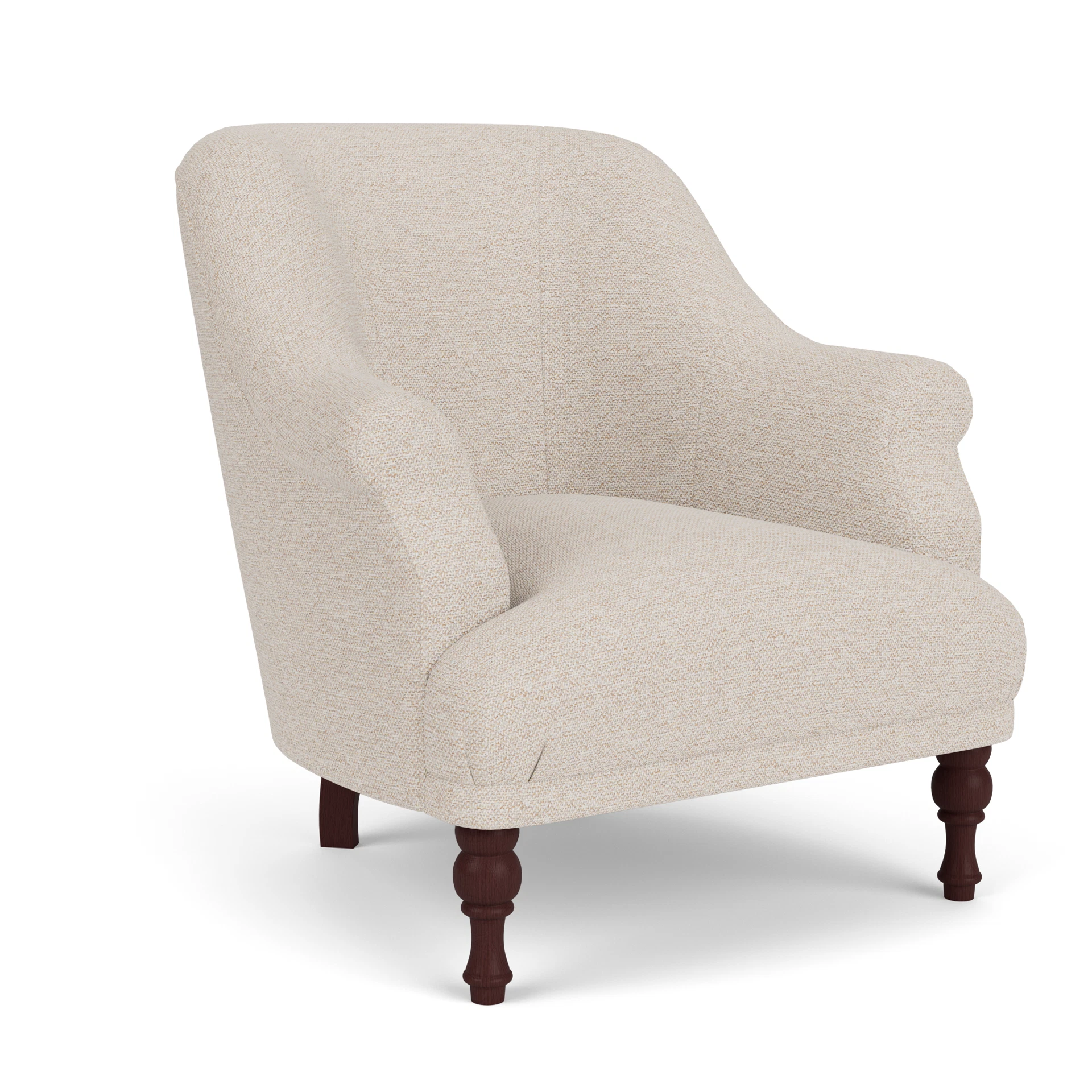 Everett Armchair in House Weave - Natural with Light legs