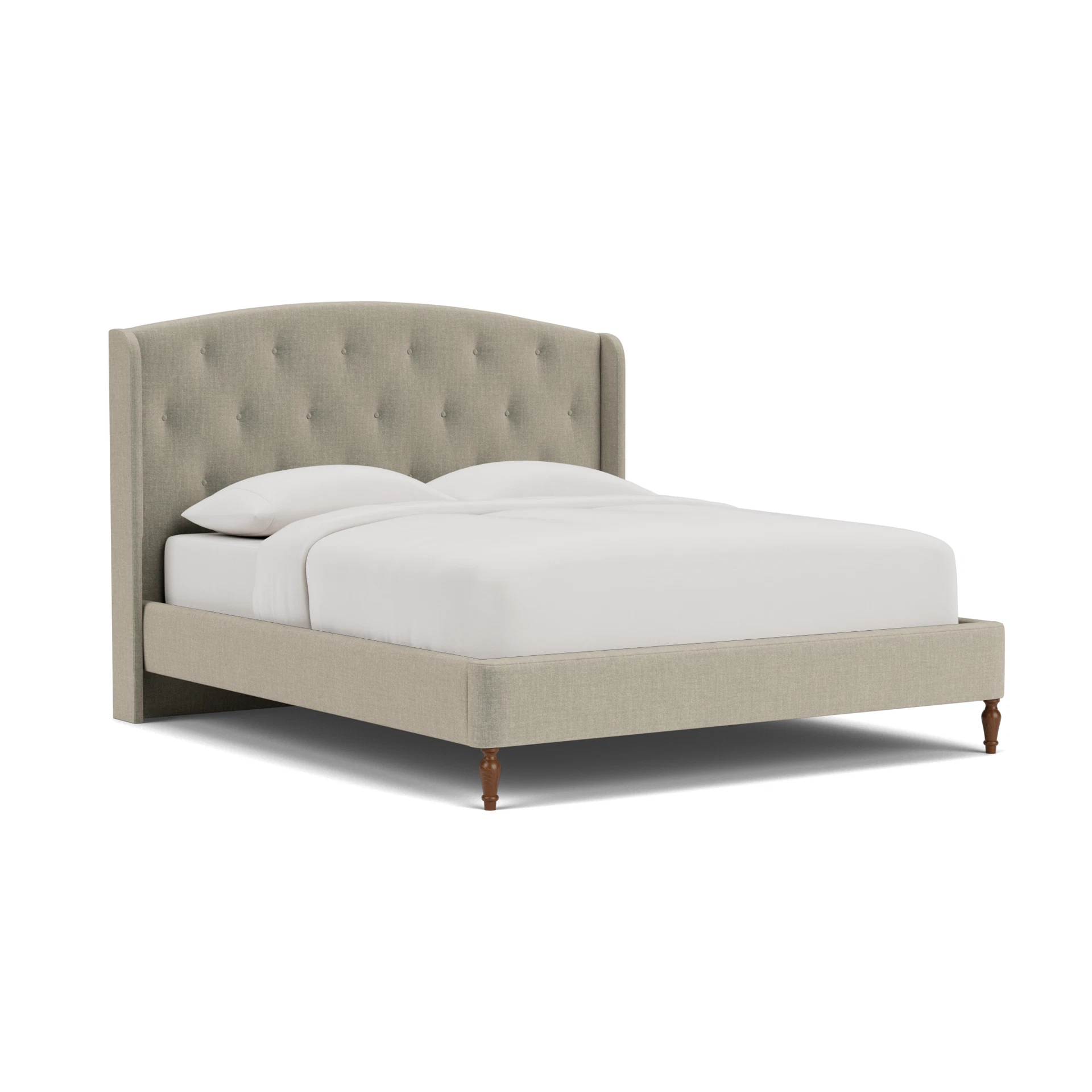 Gilmore Super King Classic Bedstead in Eco Chenille - Natural